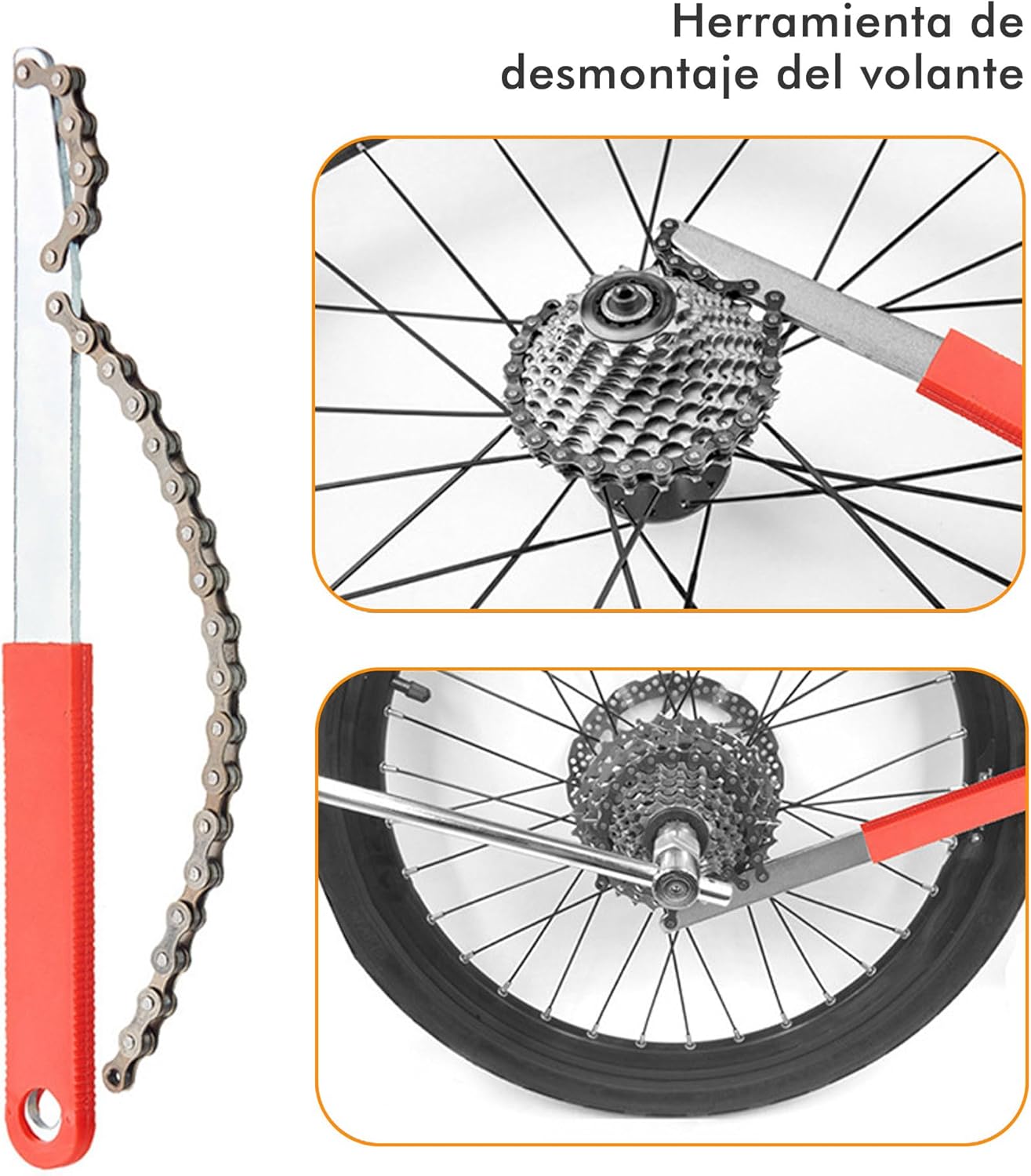 Mimoke Kit professionnel de démontage de cassette vélo – extracteur + outil pour roue libre
