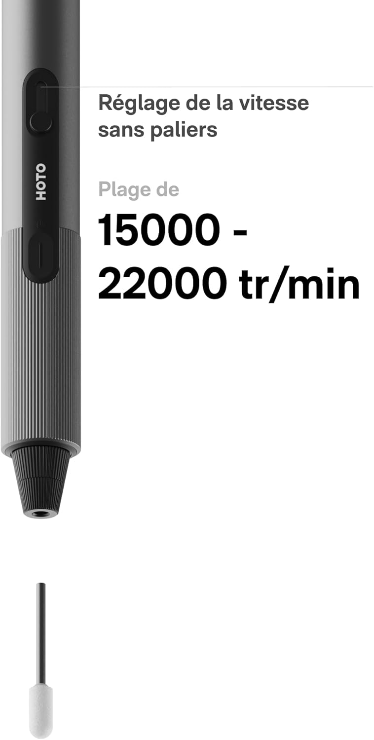 HOTO SNAPBLOQ R-A04 Mini Rotary Tool Kit – 38 Accessories, Engraving, Polishing, Drilling & DIY