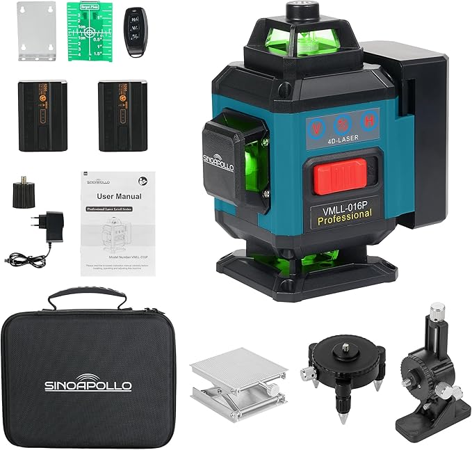 Niveau laser compact 4 D, 16 lignes, auto-nivelant