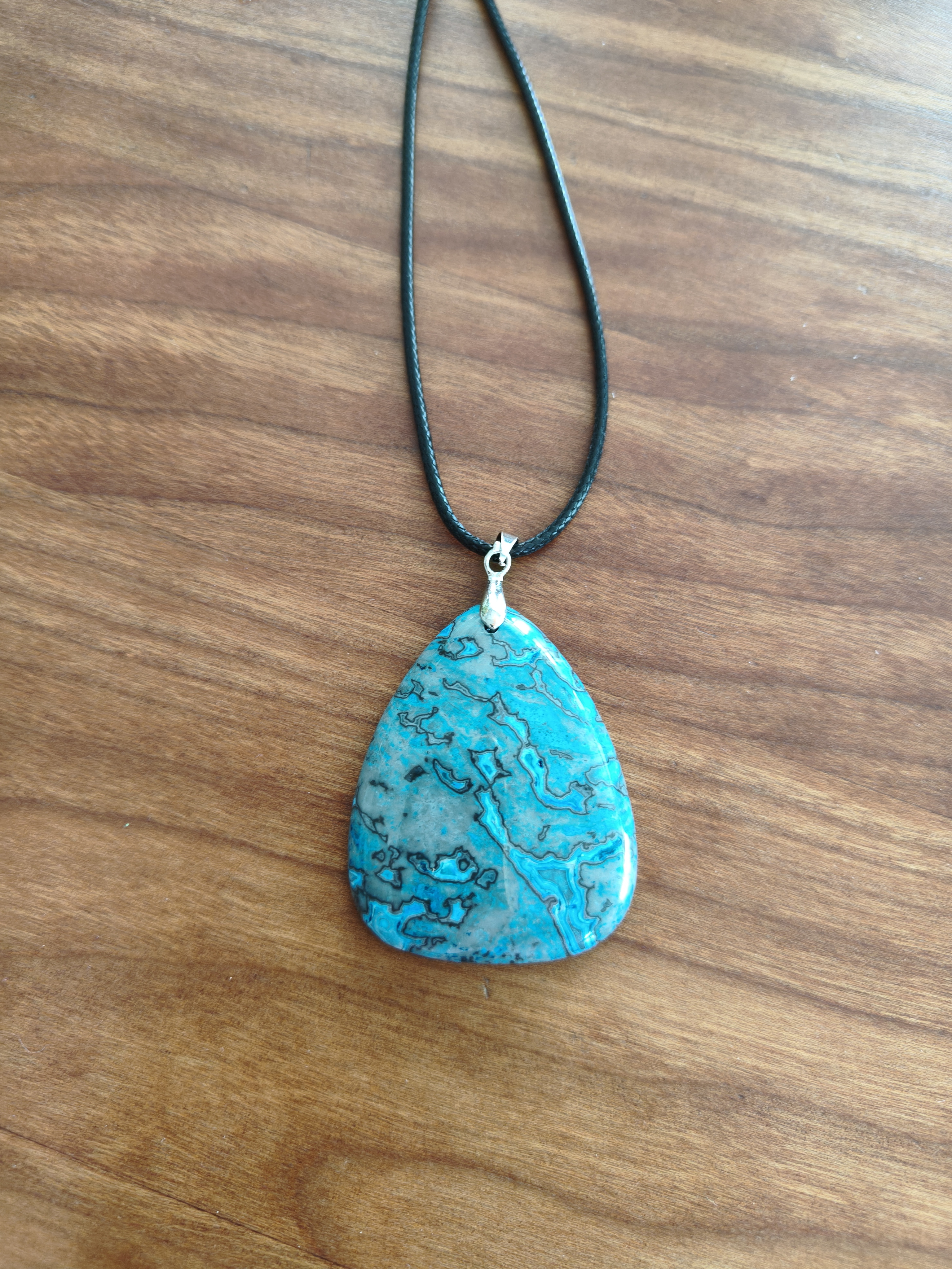 Achat Anhänger Halskette