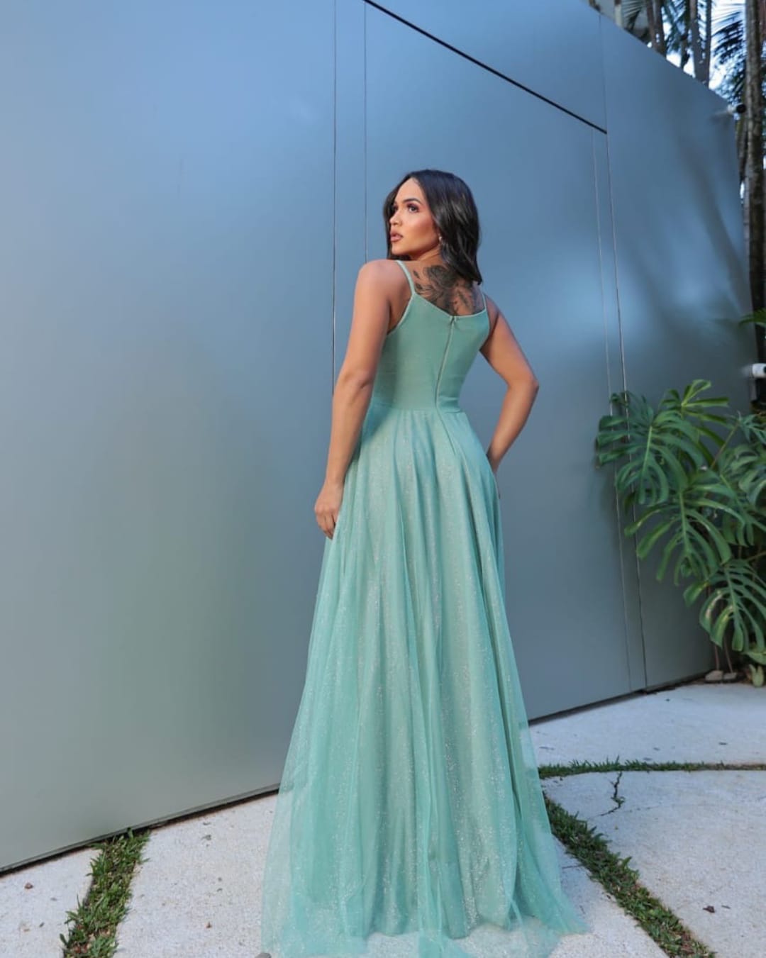 Vestido Alcinha Tule