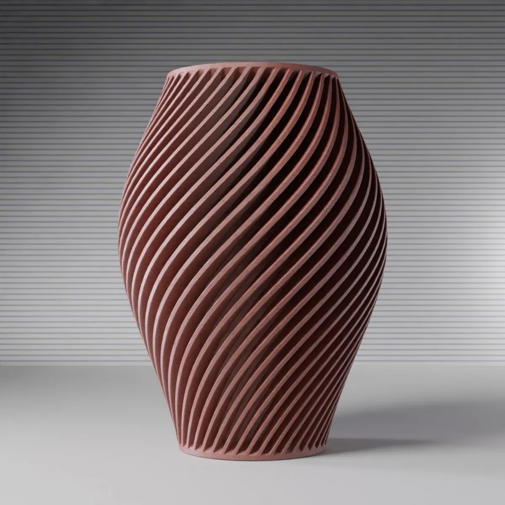 Modern Spiral Ceramic Vase