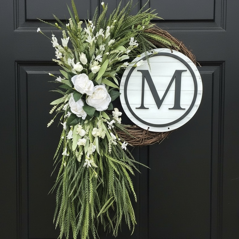 Greenery Wreath with Peonies