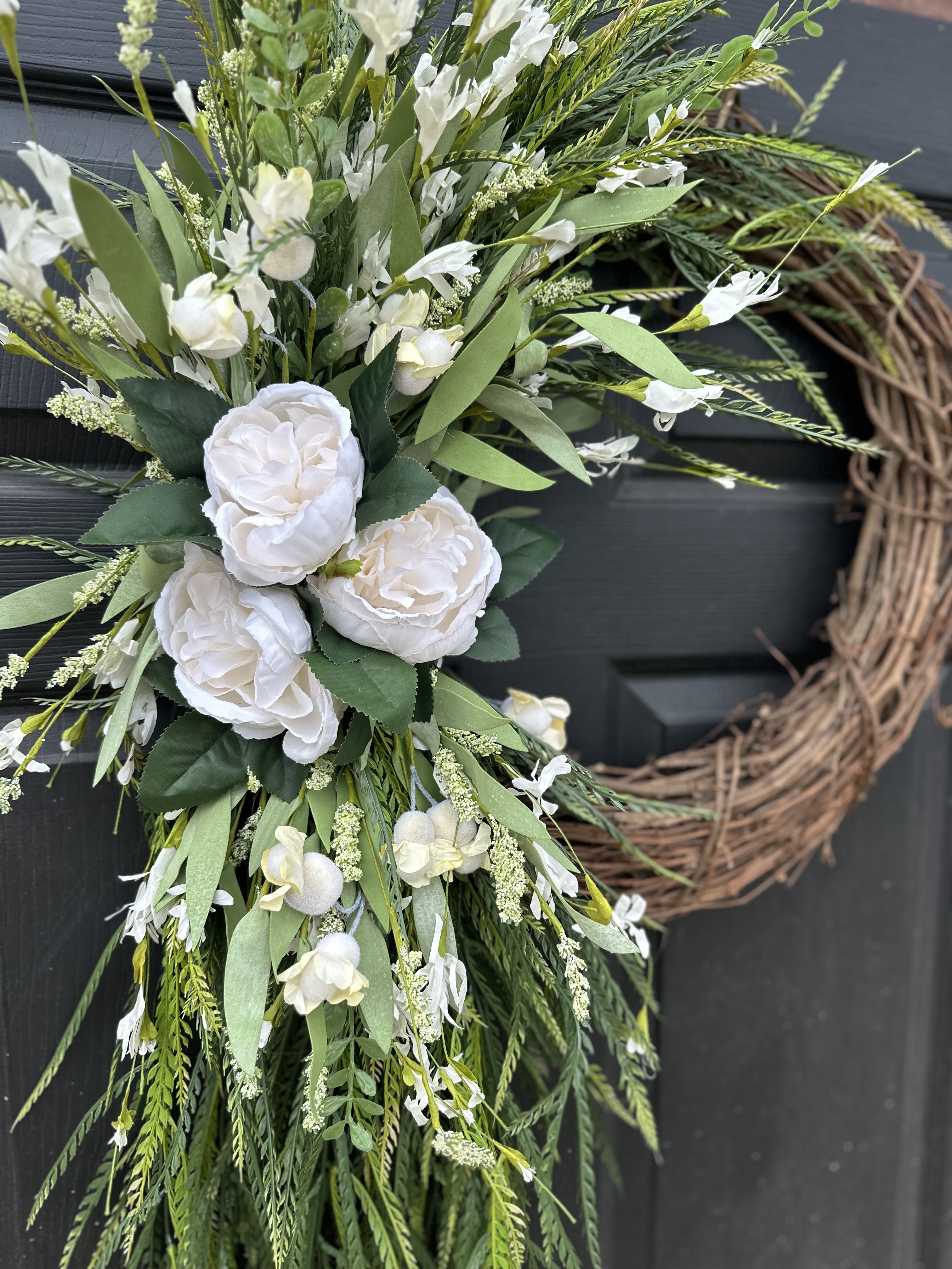 Greenery Wreath with Peonies