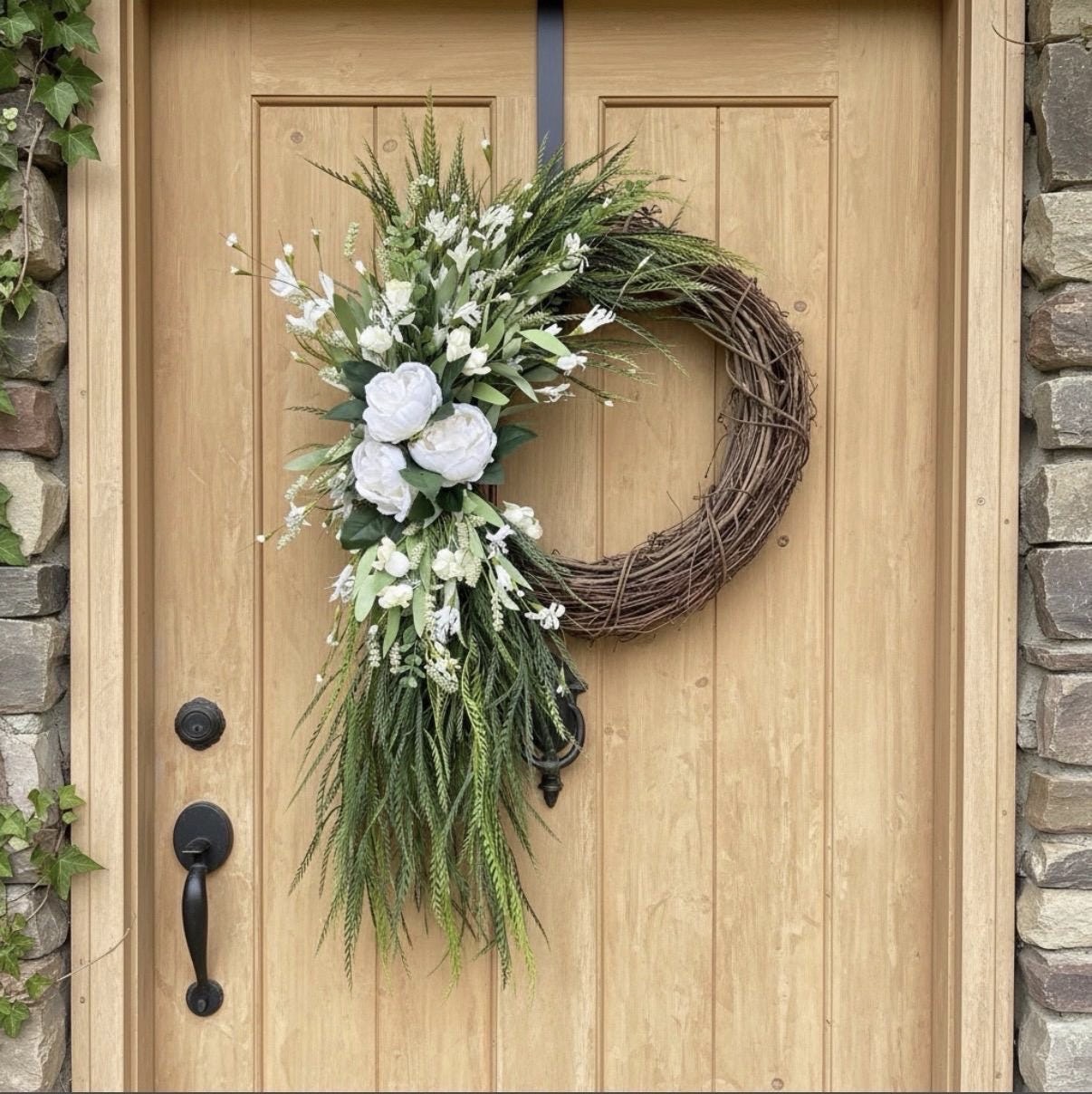 Greenery Wreath with Peonies