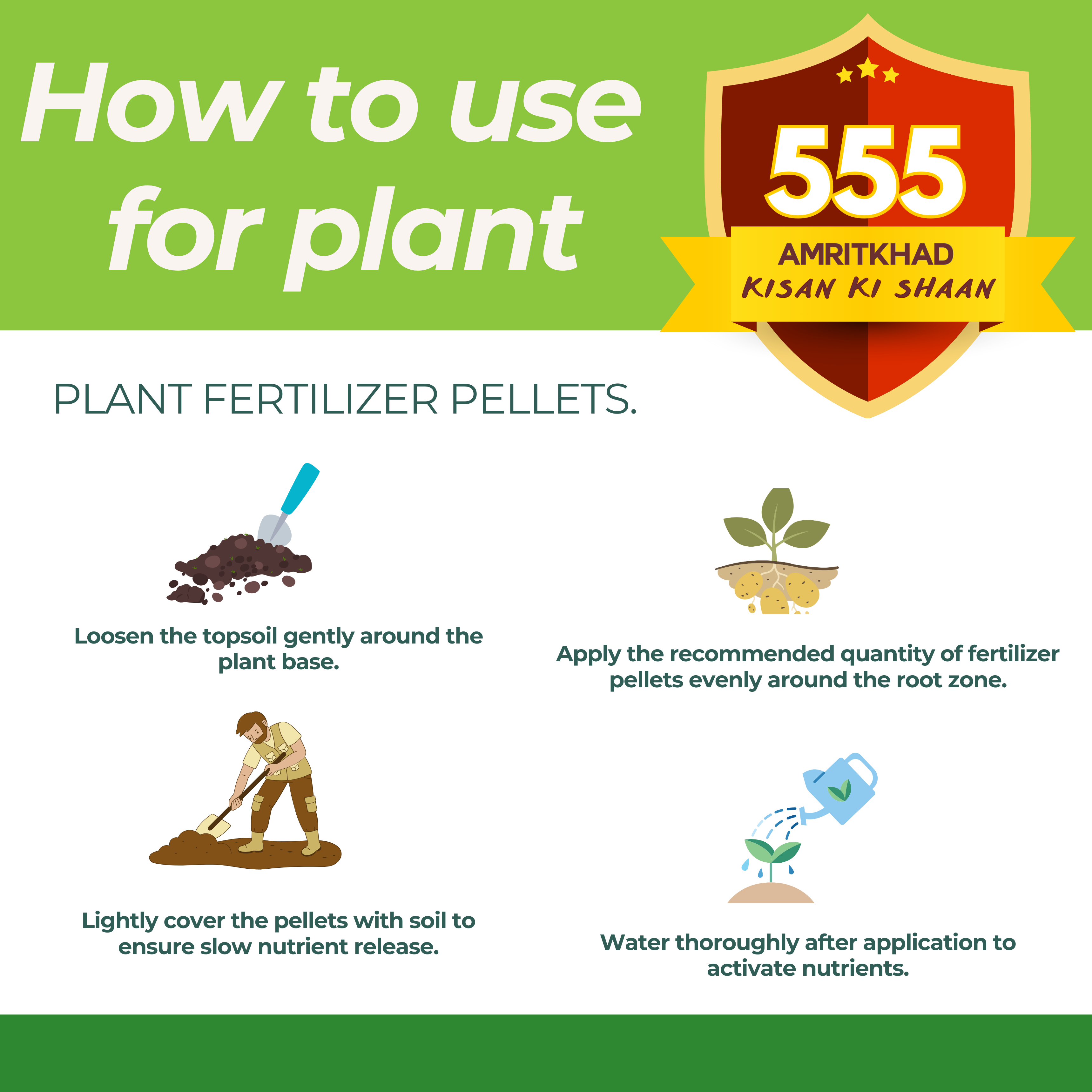 555 Amritkhad Plant Fertilizer (Pellets)