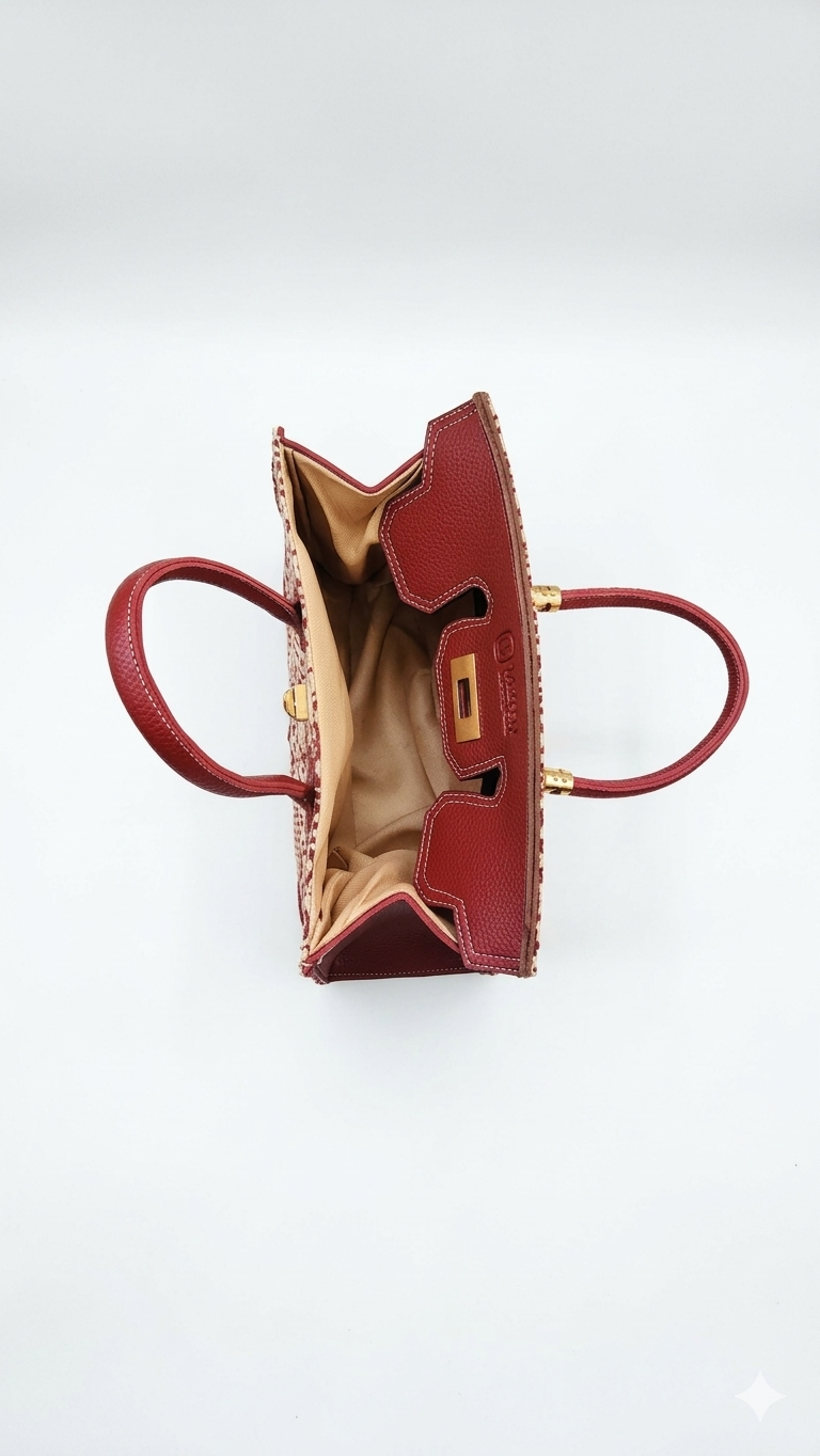 Ruby Noor Heritage – Luxury Embroidered Heritage Handbag