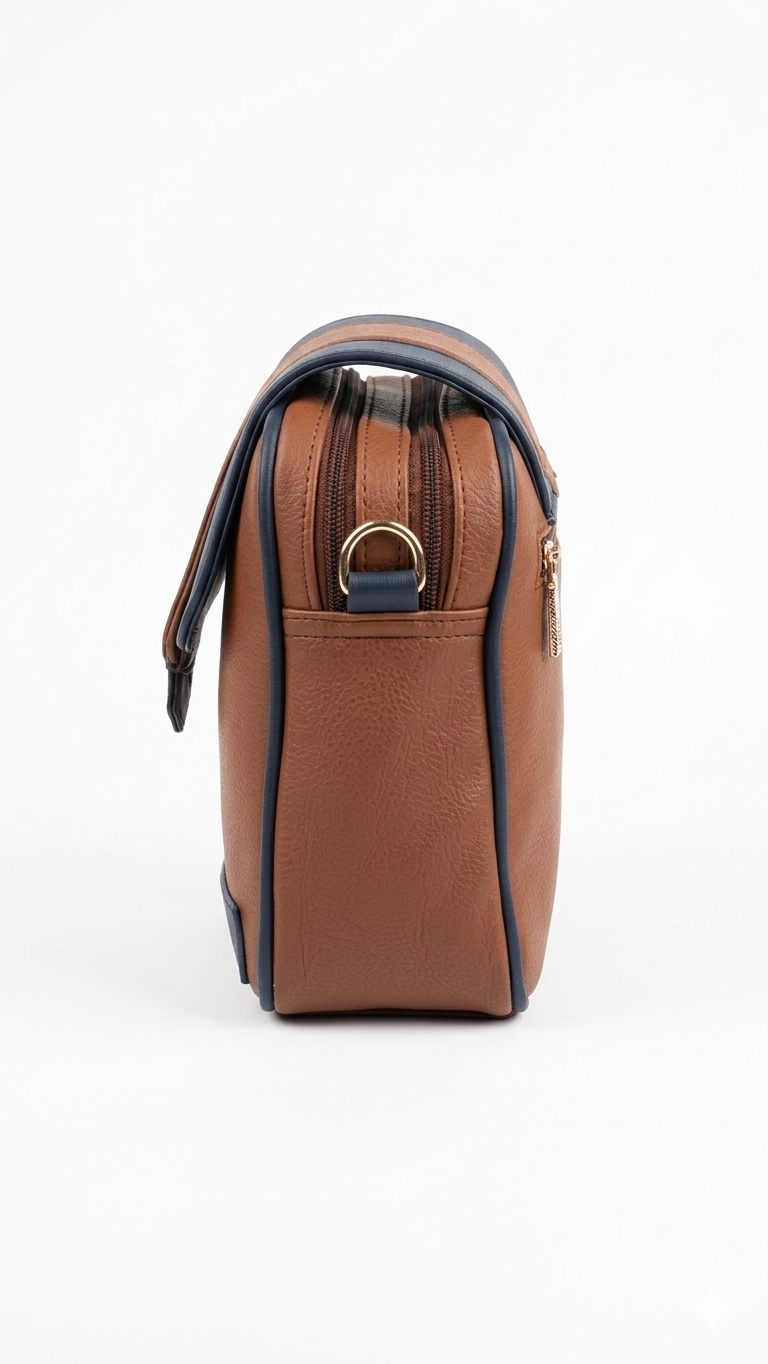 The Brown Fold – Handmade Compact Crossbody Bag