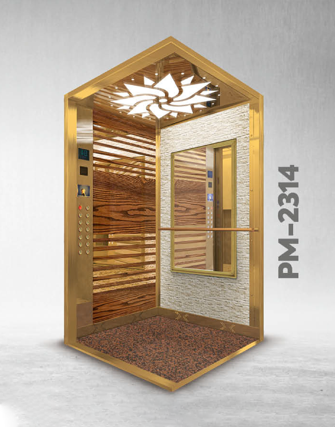 PM-2314 Lüks Asansör Kabini 
