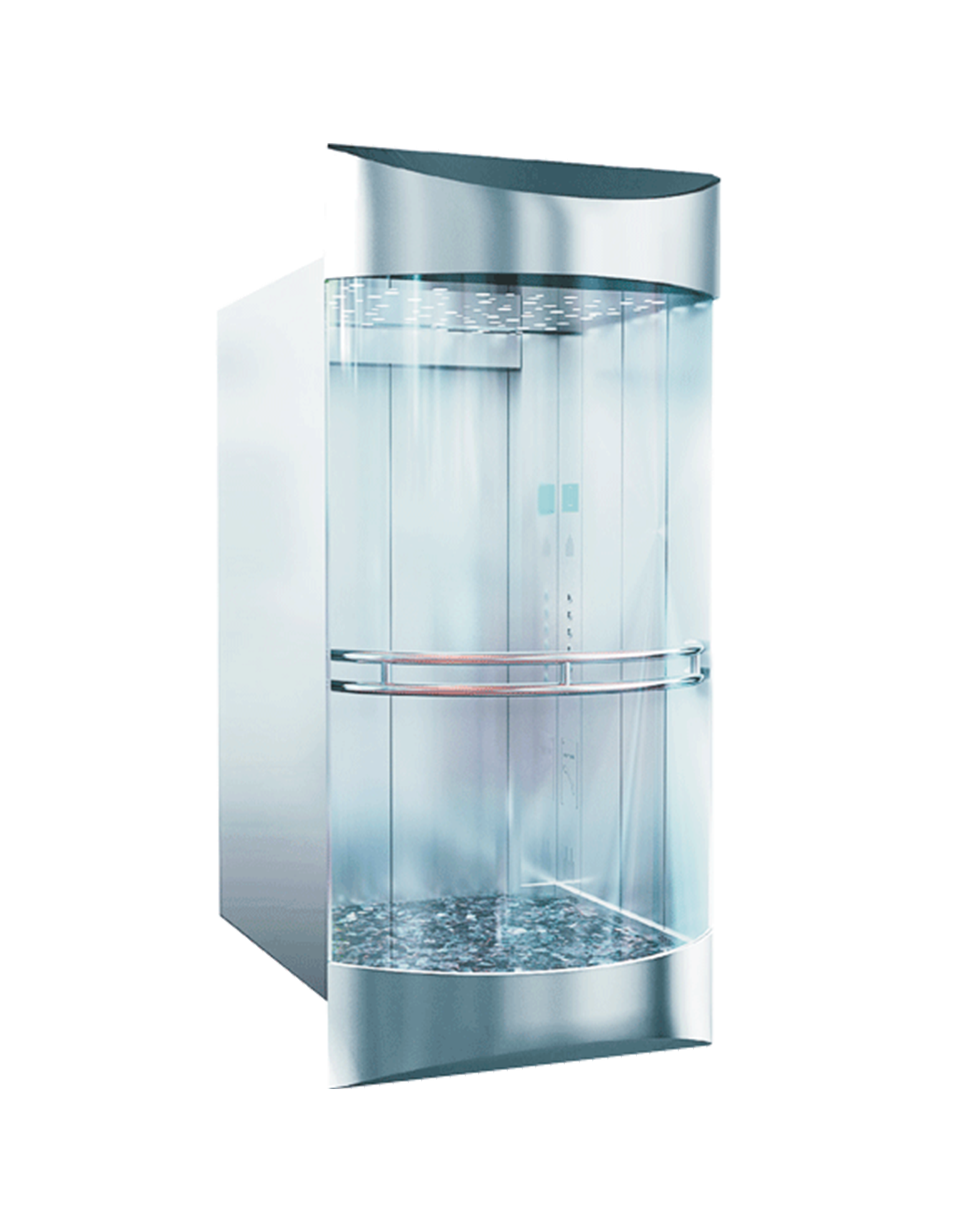 Oval Panoramik Kabin Asansör