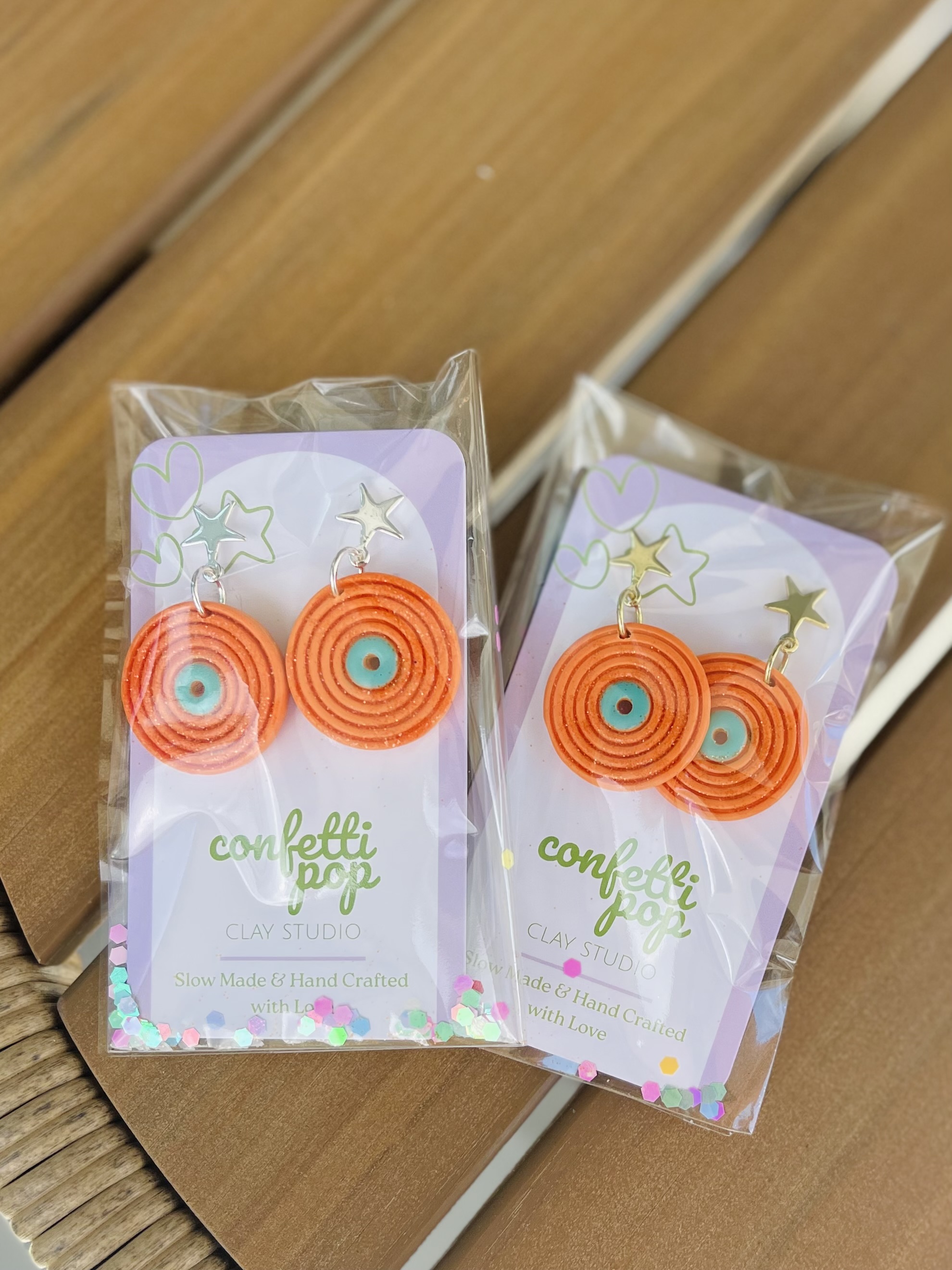 Showgirl Vinyl Record Earrings