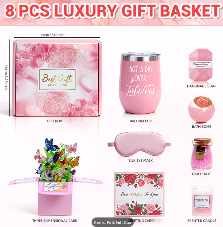 8pcs Spa Gift Basket for Women