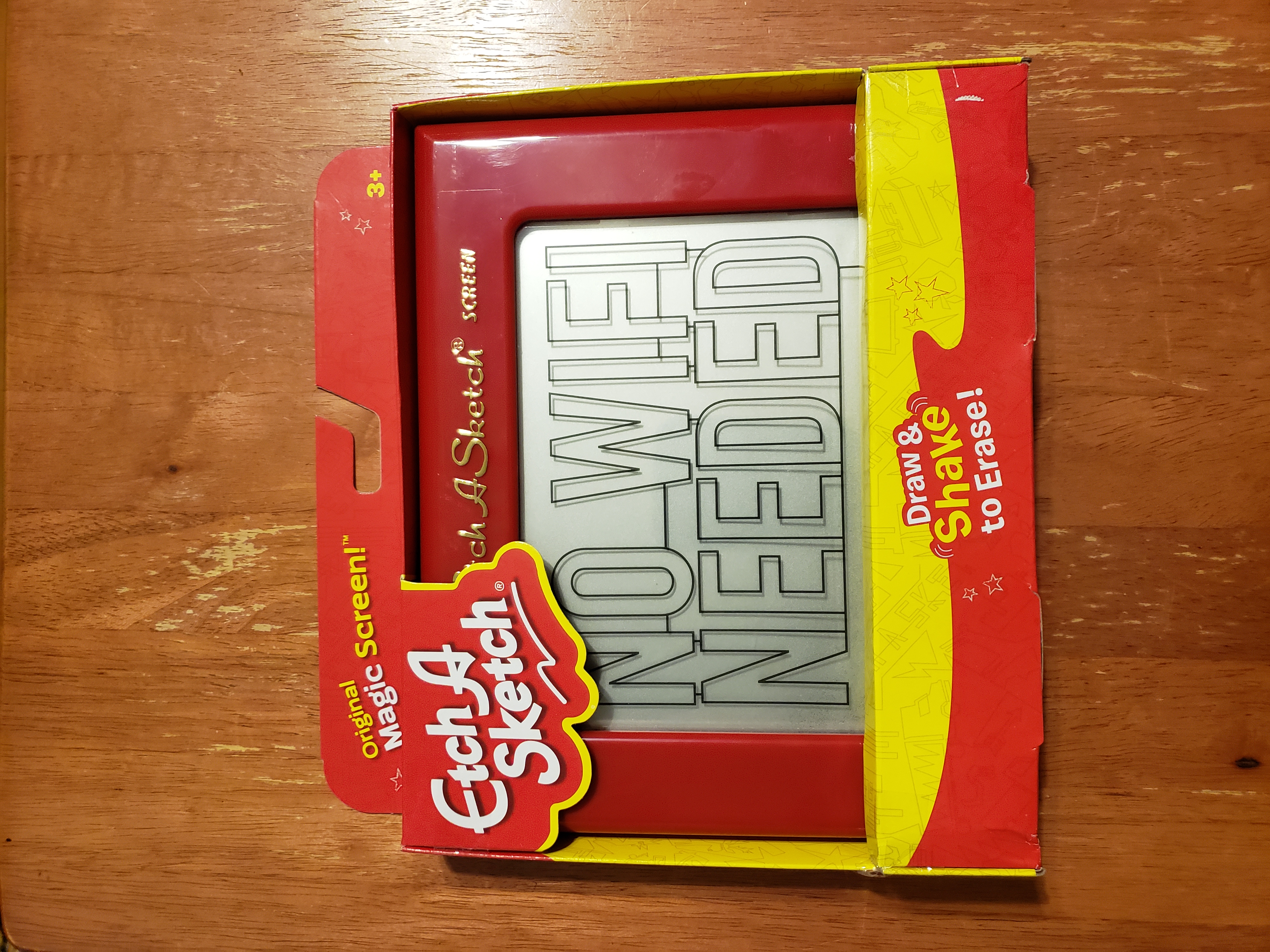 Classic Etch A Sketch Red Drawing Toy with Magic Screen