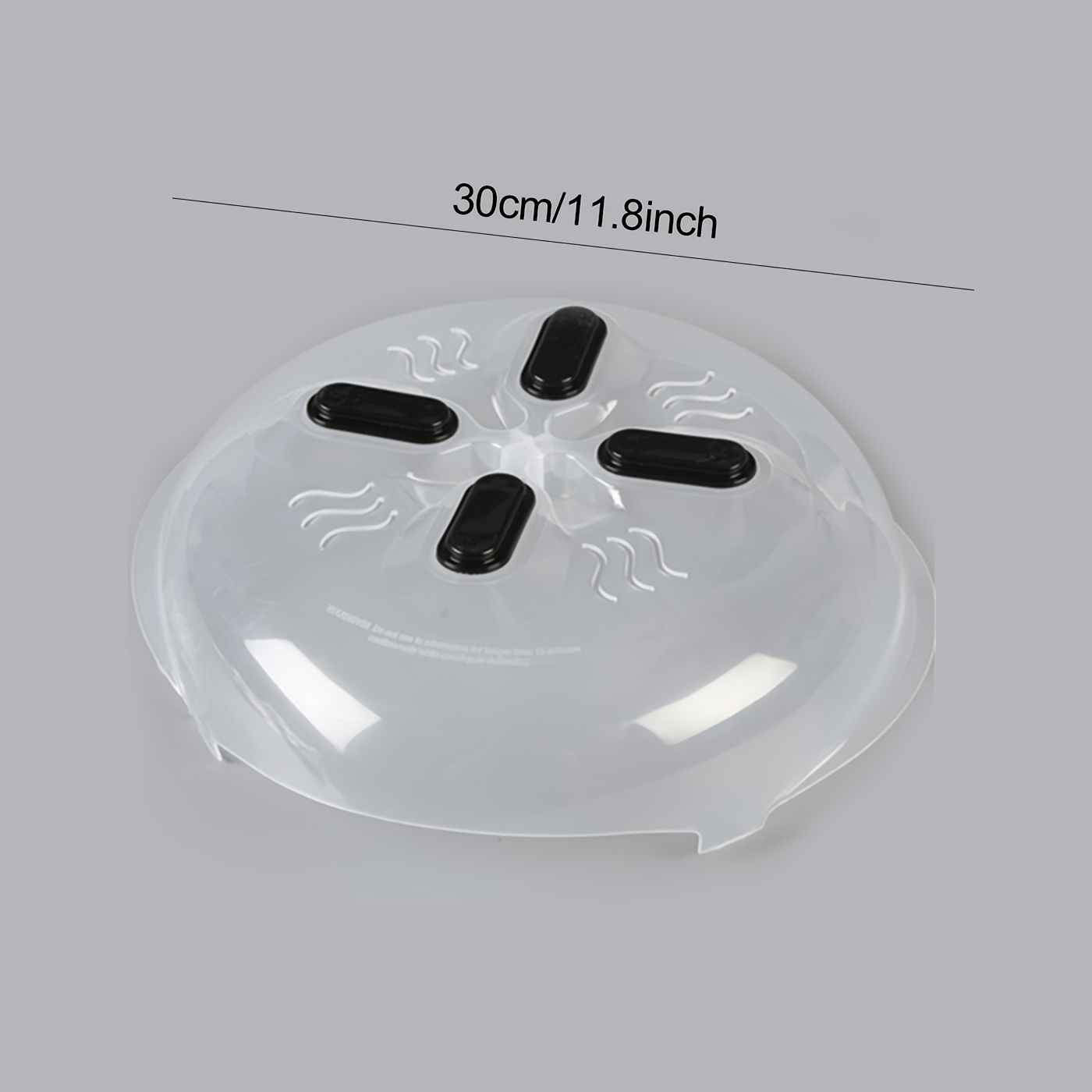 Clear Anti-Splatter Microwave Plate Cover With Magnets