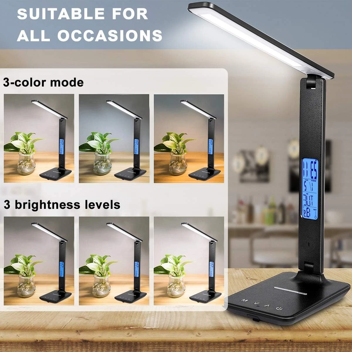 LED Desk Lamp With Wireless Charger