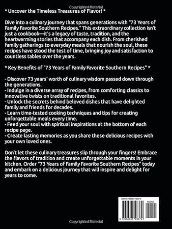 73 Years Of Family Favorite Southern Recipes e-Book