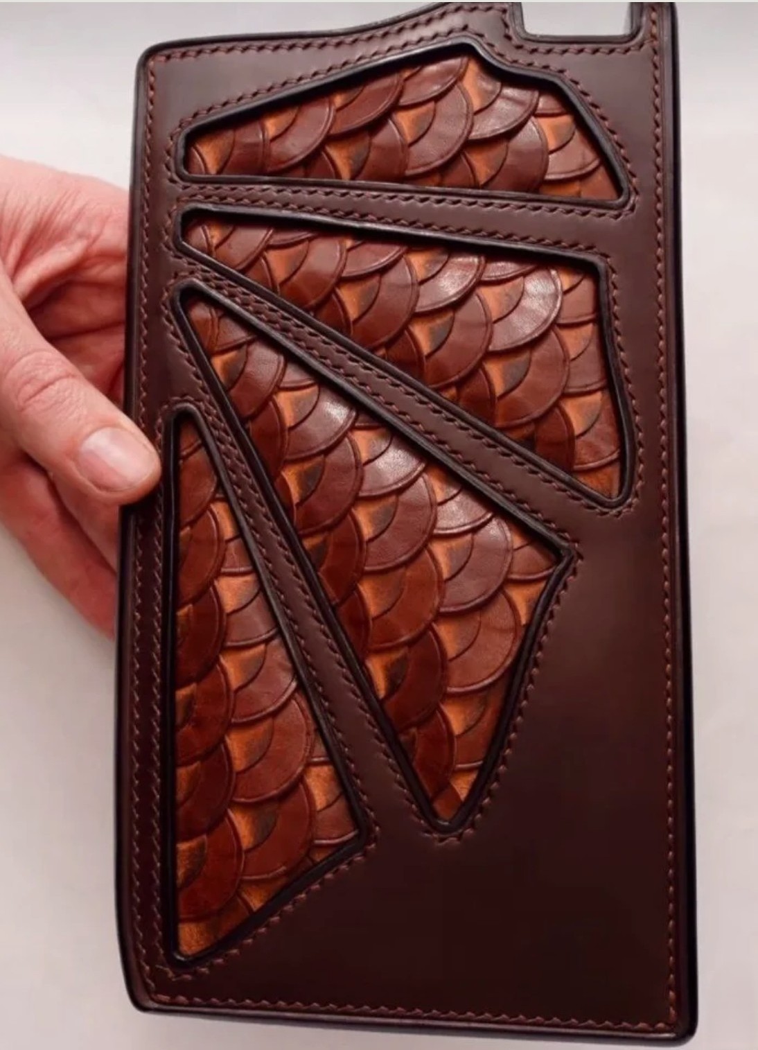 Dragon Scale Leather Phone Case