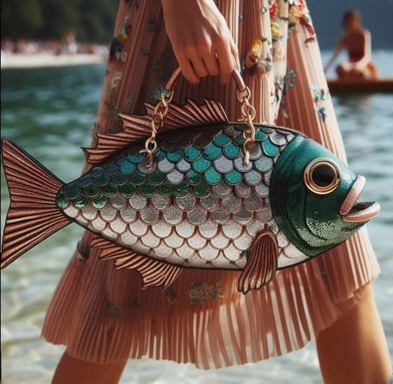 Fish-Shaped Handbag