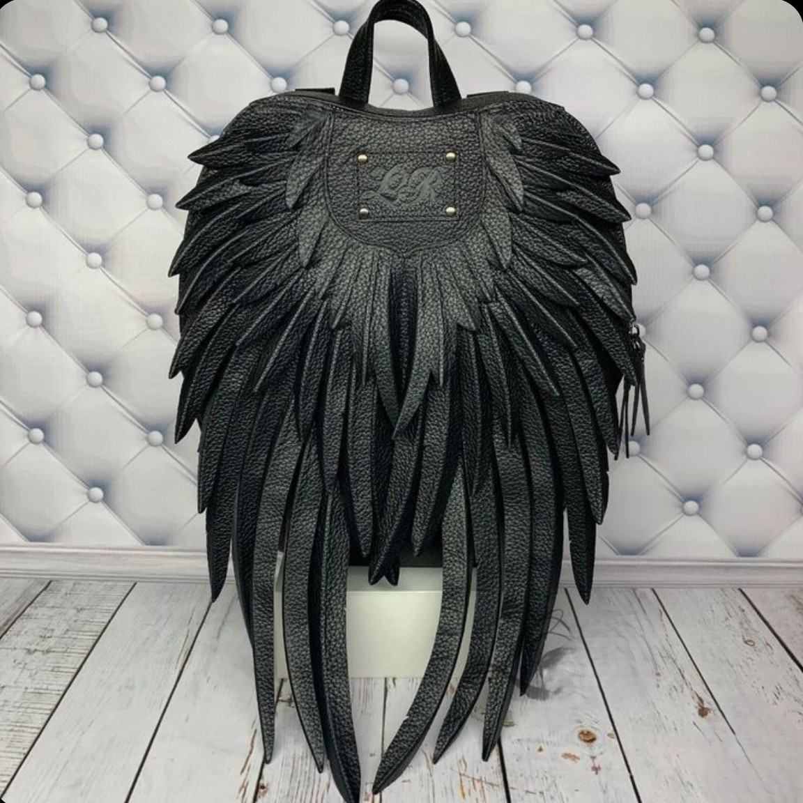 Black Angel Wings Backpack