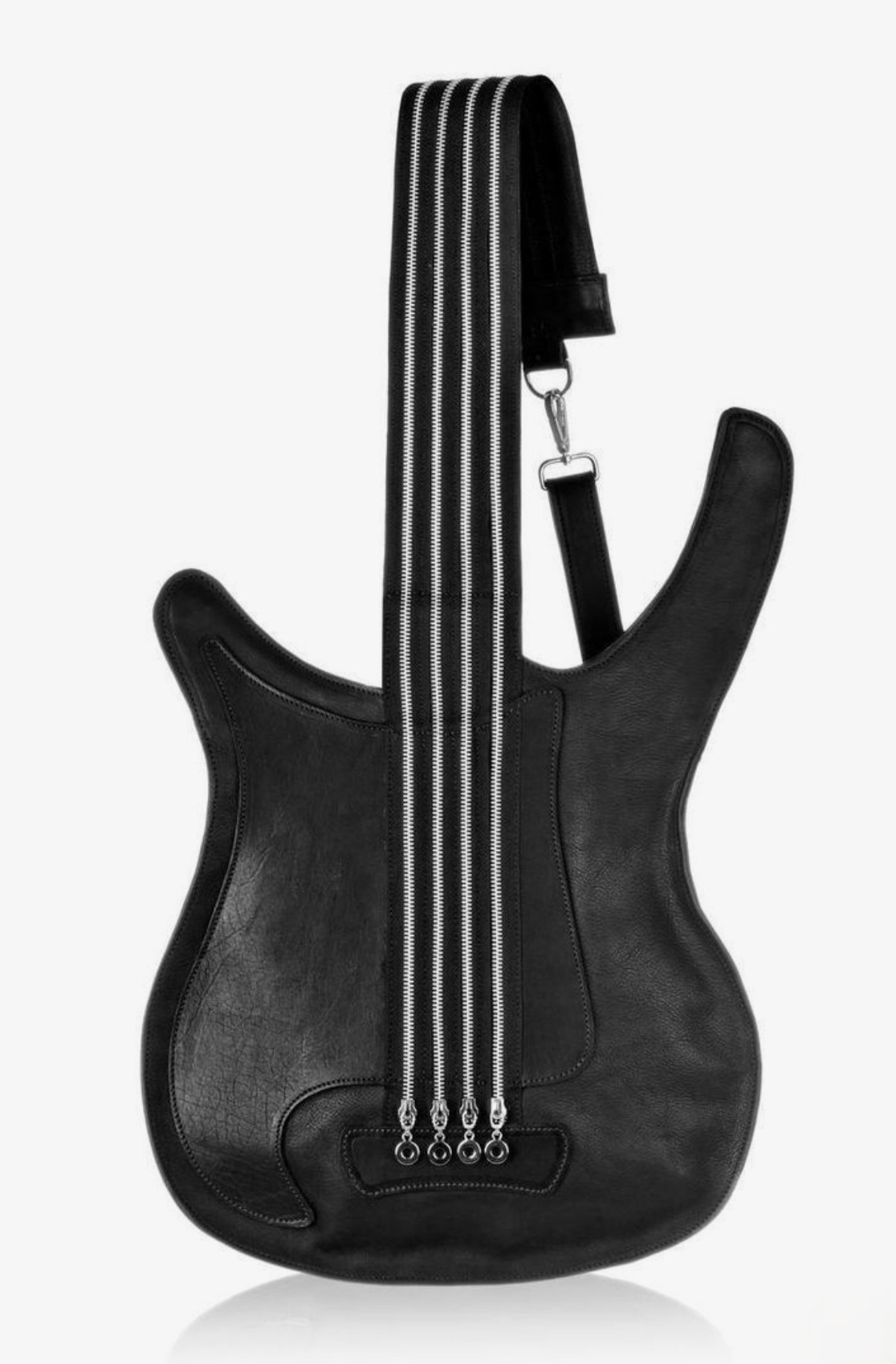Guitar-Shaped Shoulder Bag