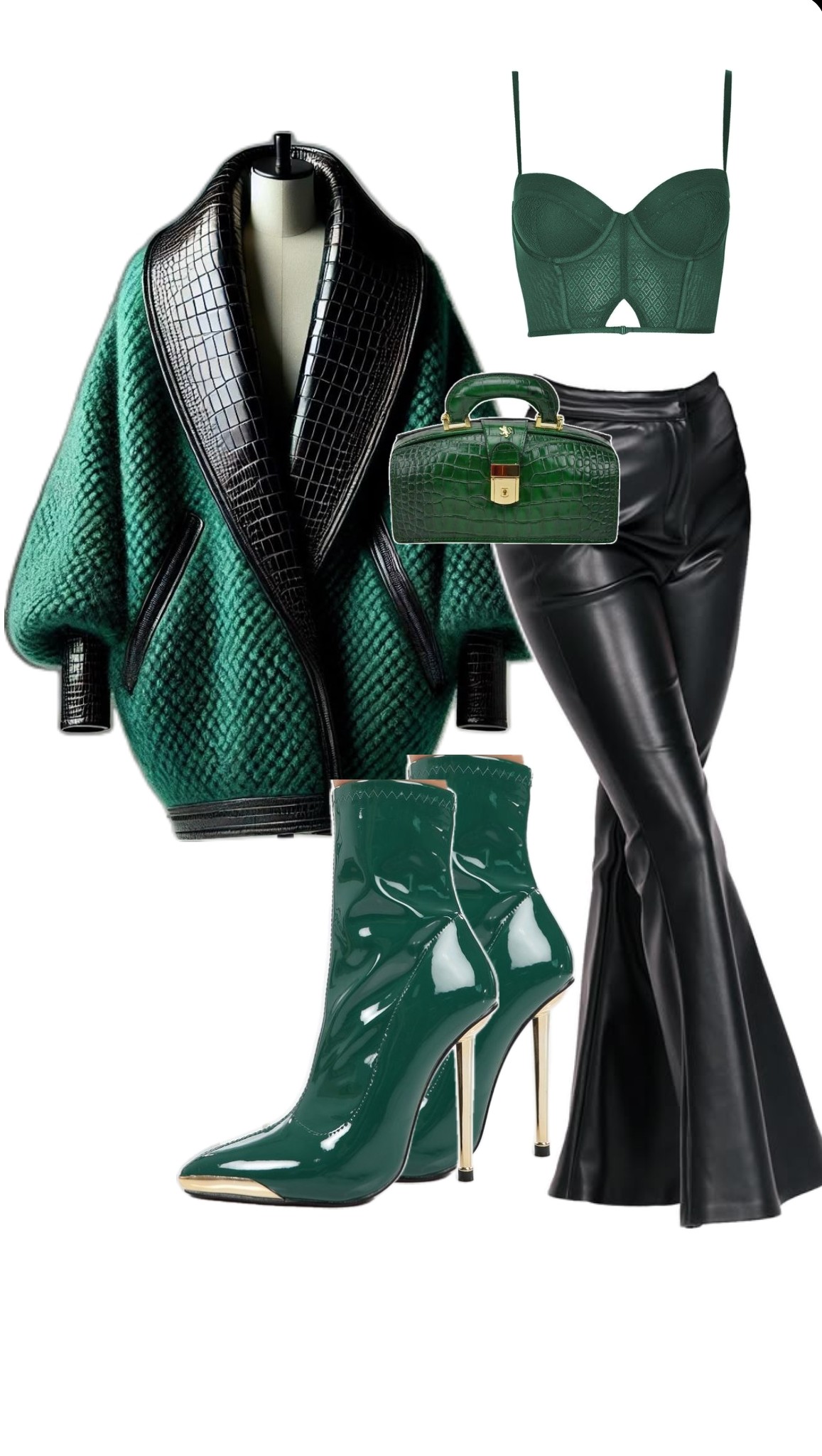 Emerald Luxe Shawl Coat