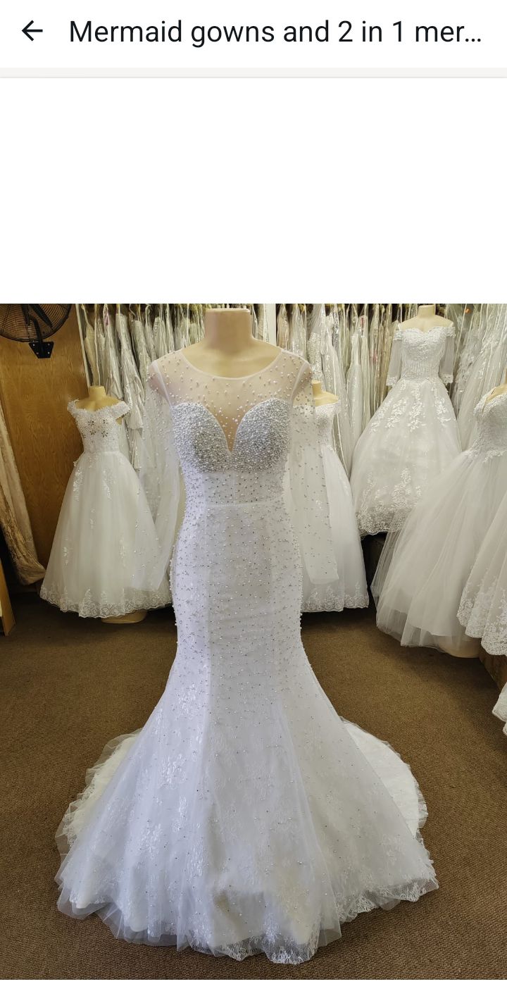 Elegant Mermaid Wedding Gown
