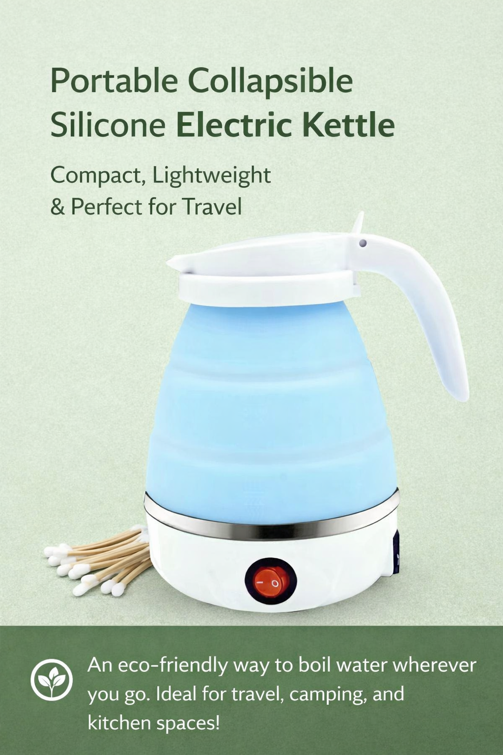 Collapsible Silicone Electric Kettle