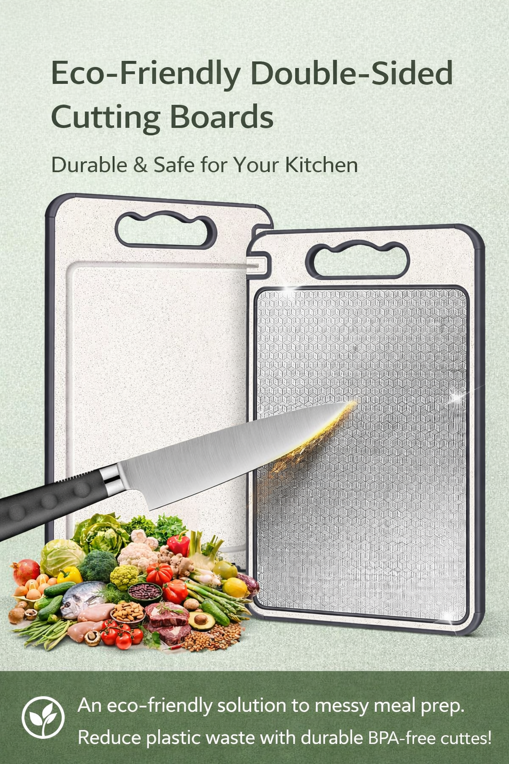 Eco-Friendly Double-Sided Cutting Boards