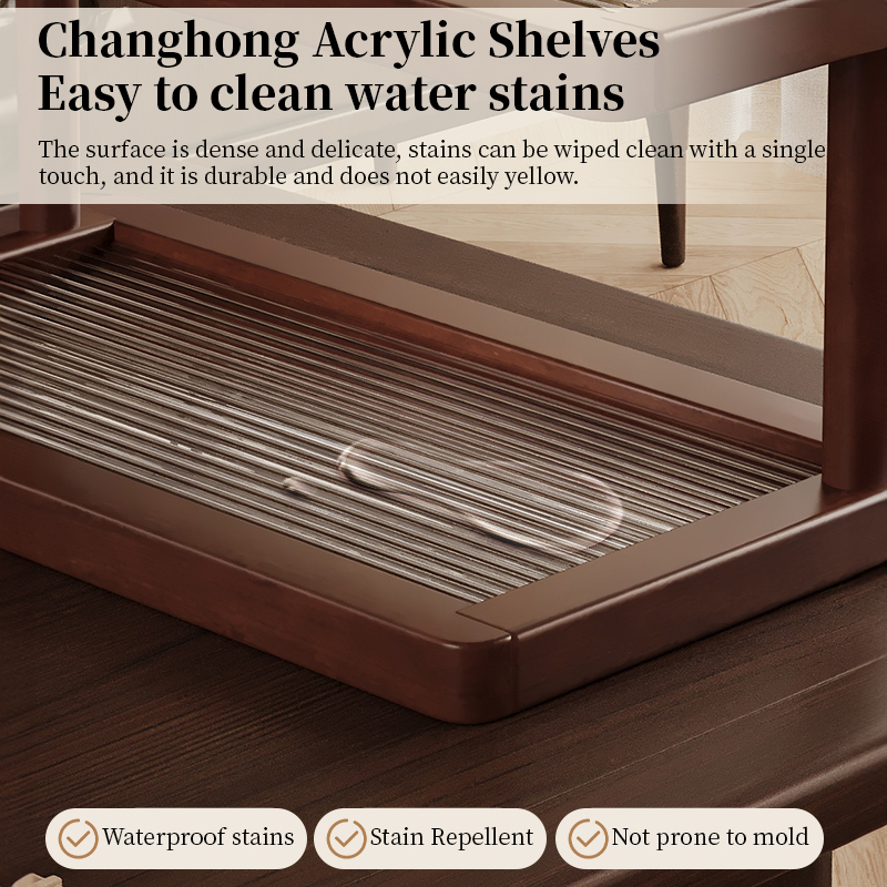 Two-Tier Wooden Serving Tray