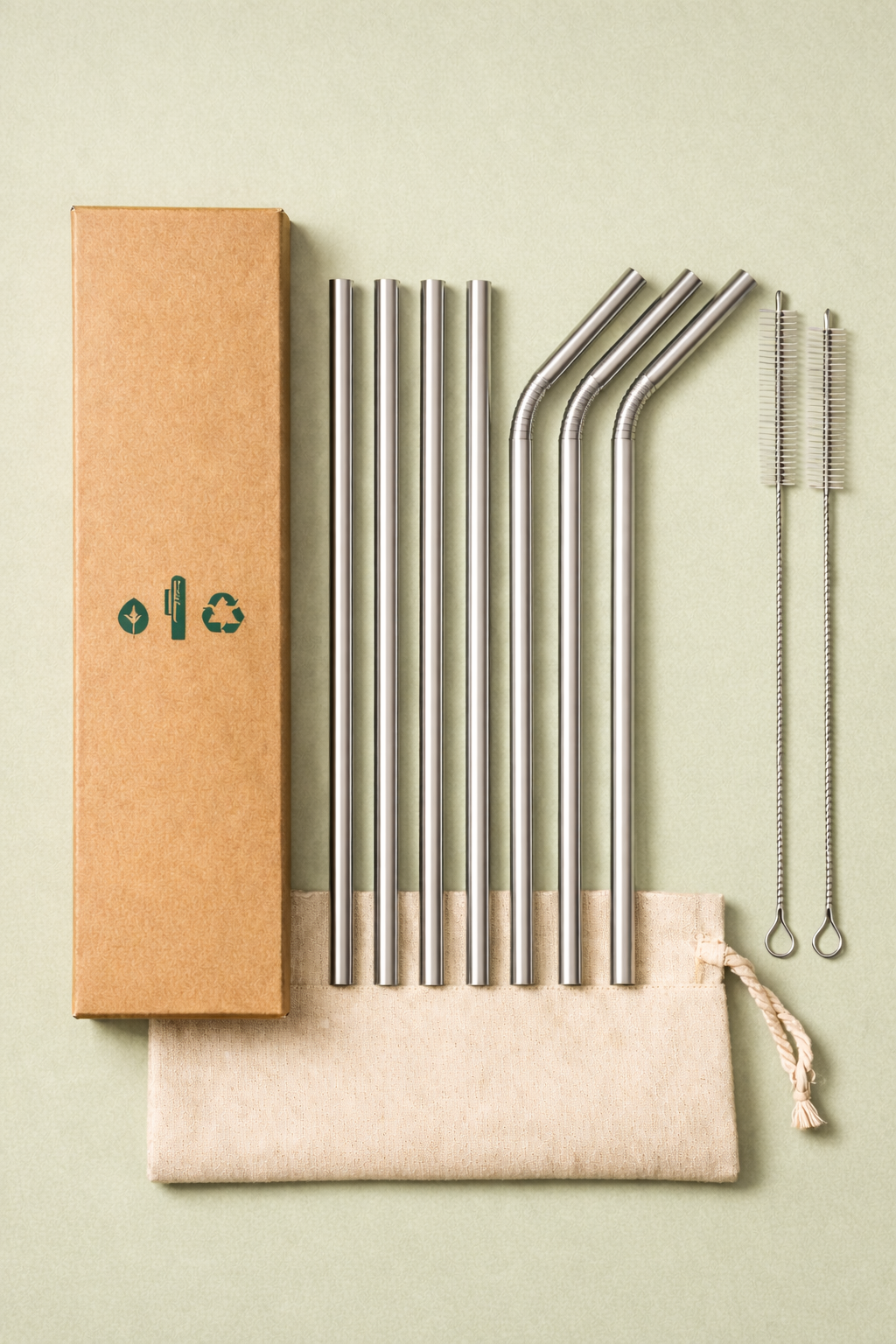 Stainless Steel Straw Set