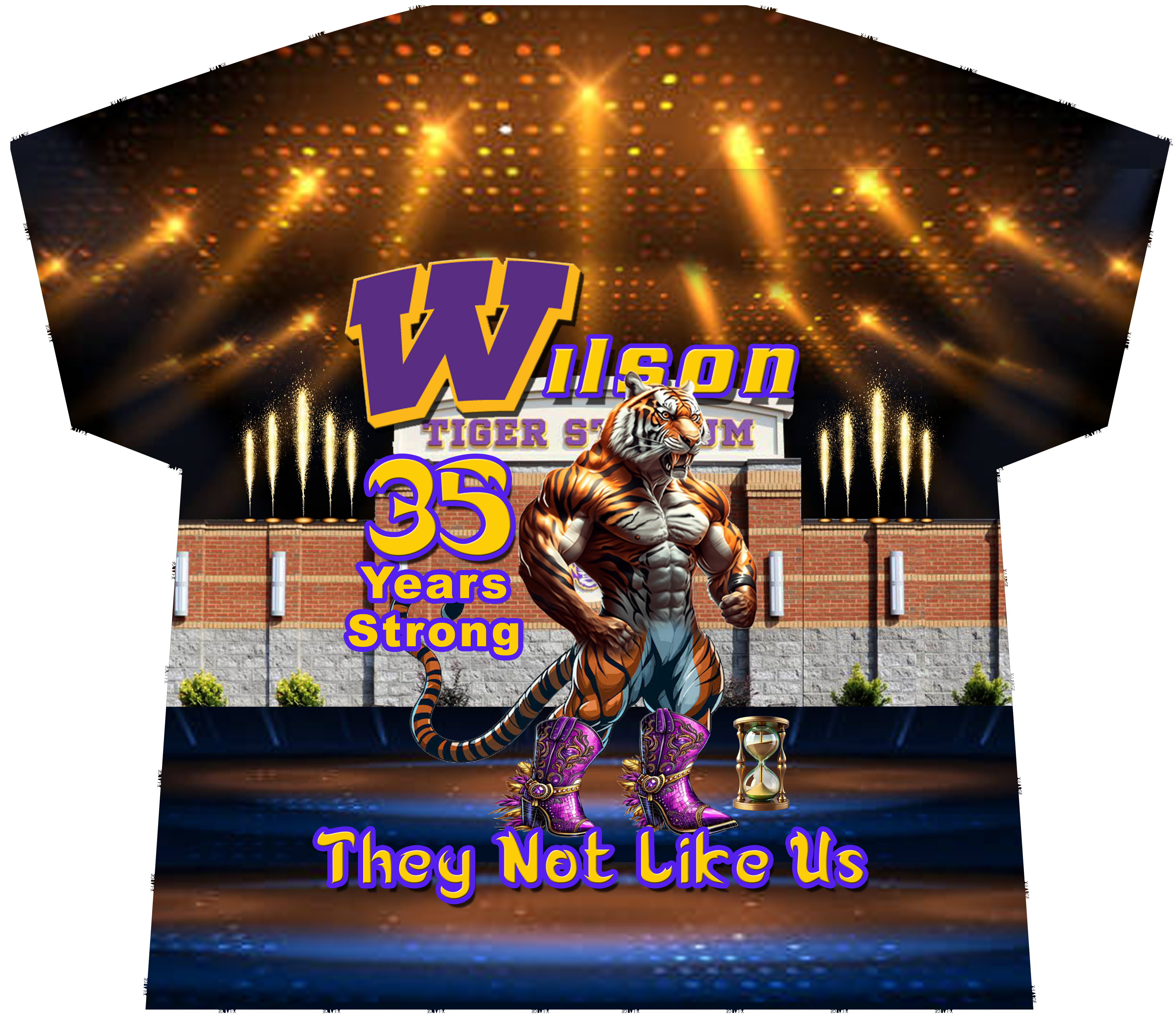 Wilson Tiger Stadium 35th Anniversary T-Shirt