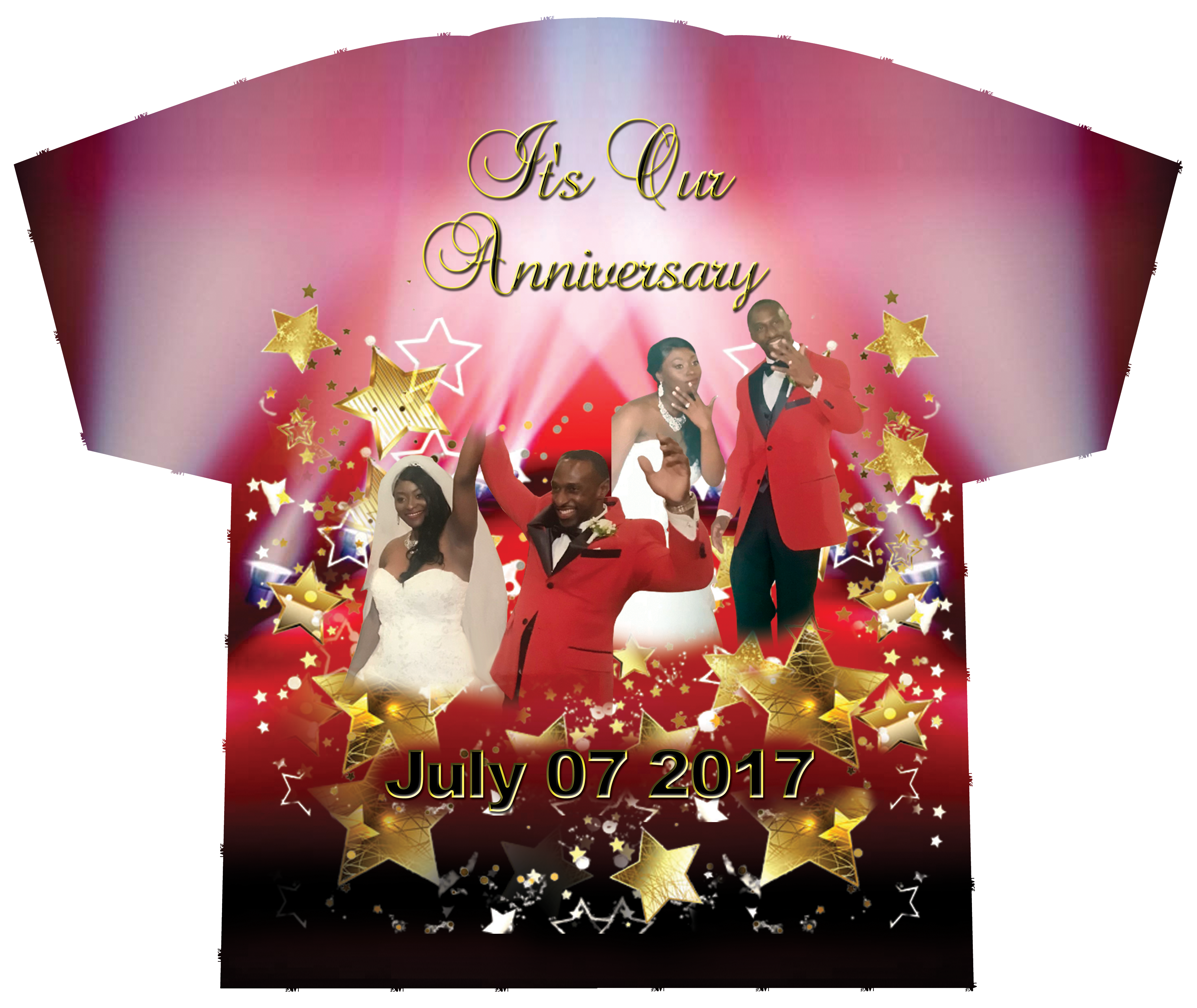 Anniversary Custom Photo T-Shirt