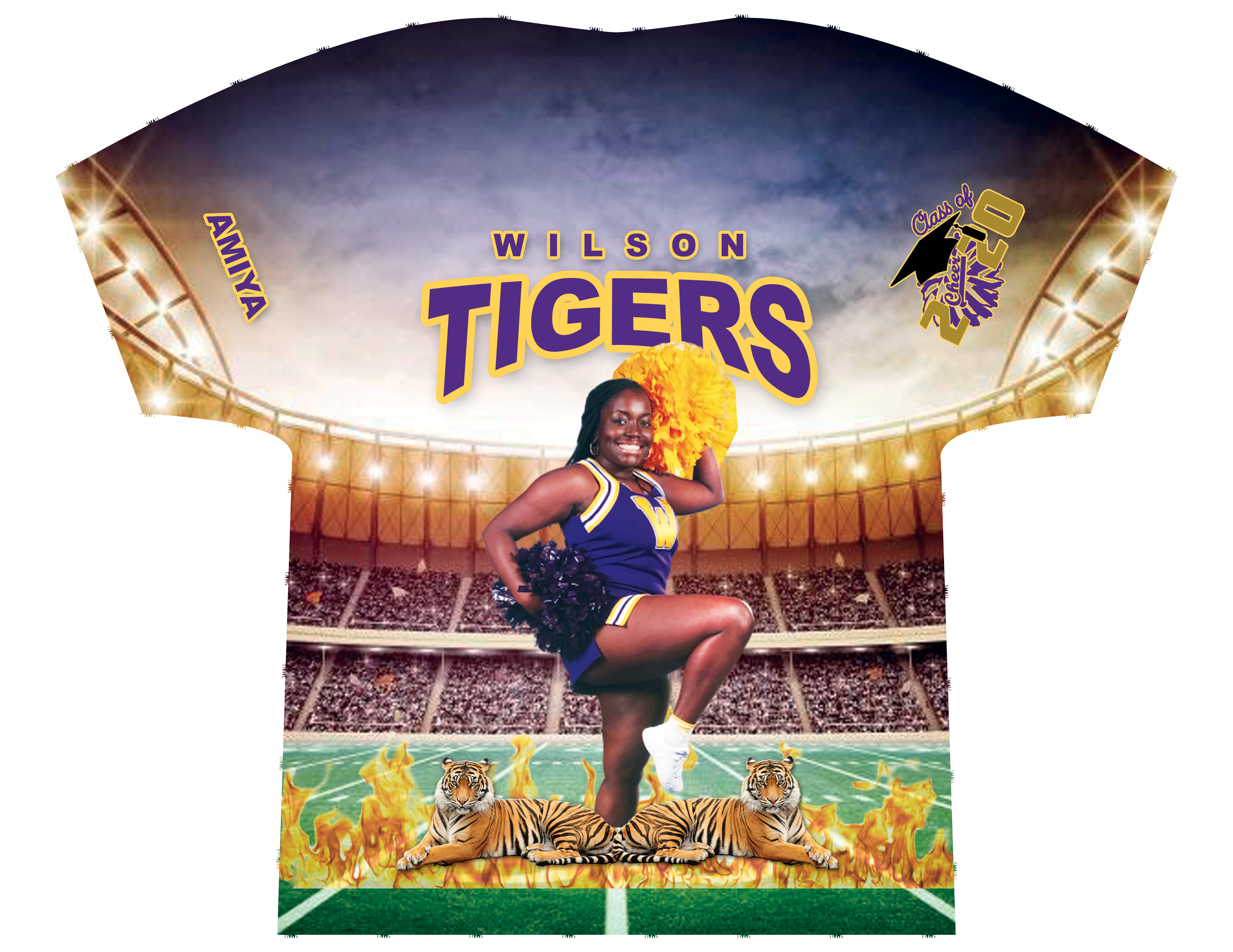 Wilson Tigers Cheerleader T-Shirt