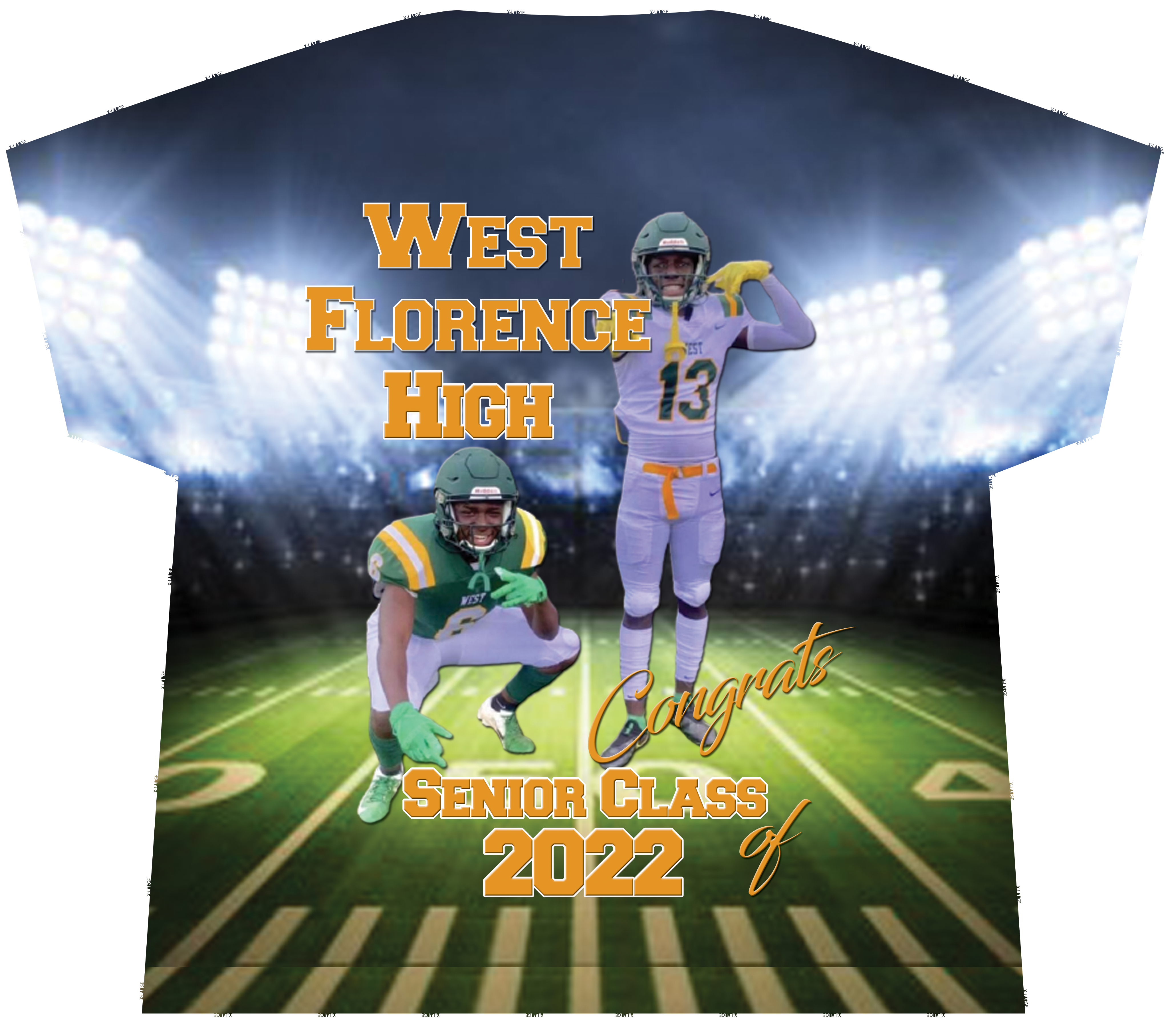 West Florence High Football Graduation T-Shirt