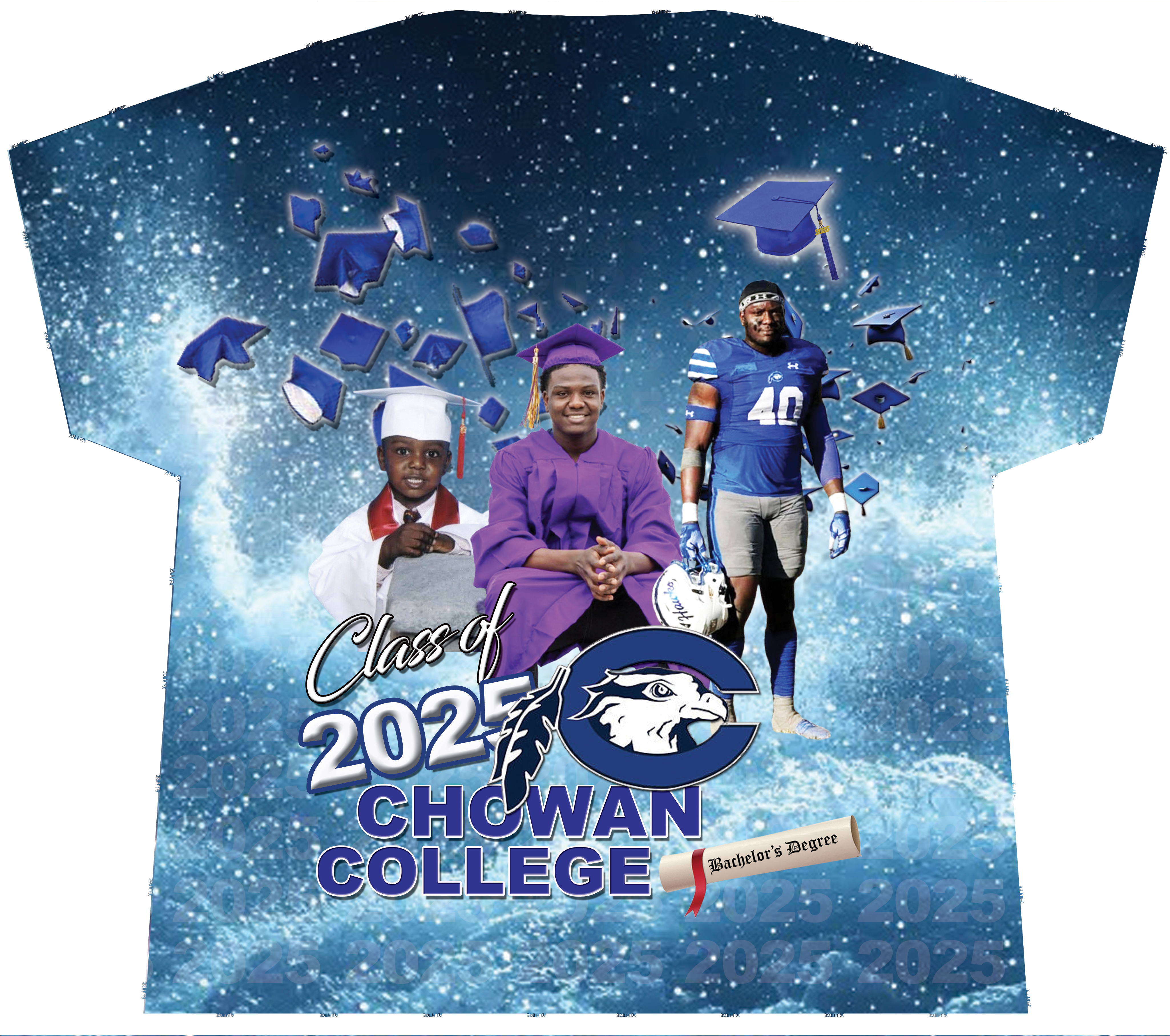 Chowan College Class of 2025 Graduation T-Shirt
