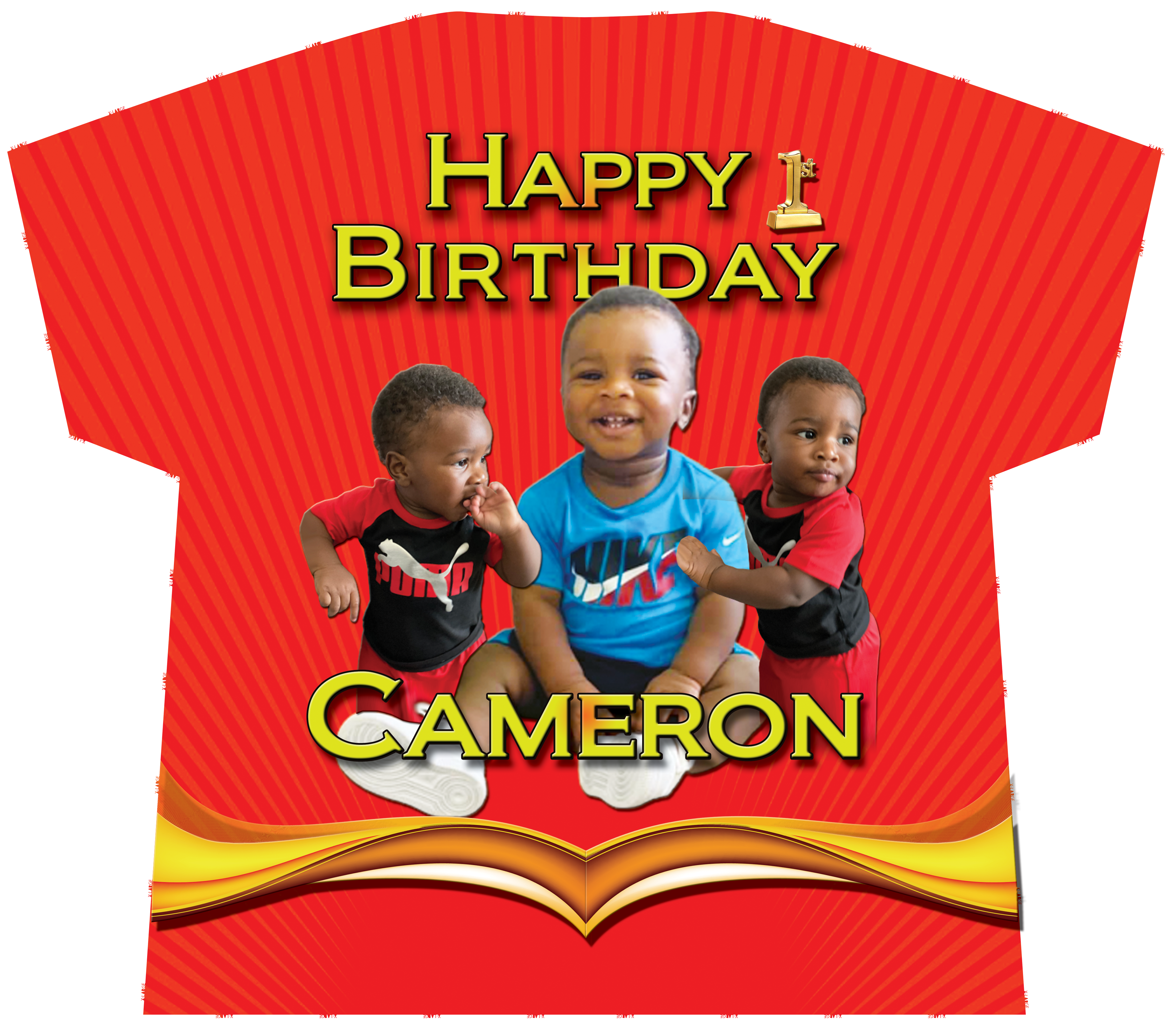 Custom Birthday Photo T-Shirt