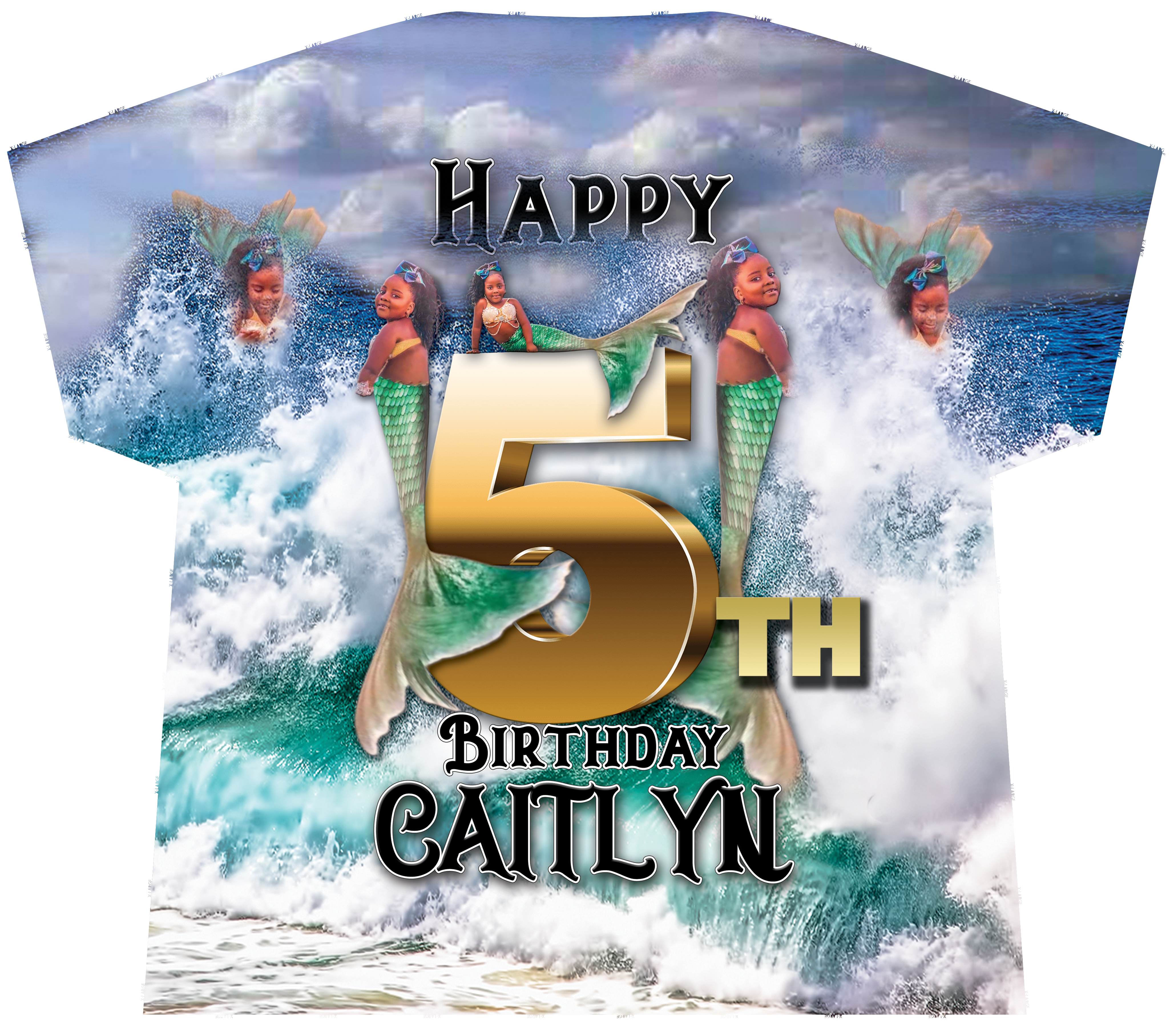 Custom Mermaid Theme T-Shirt