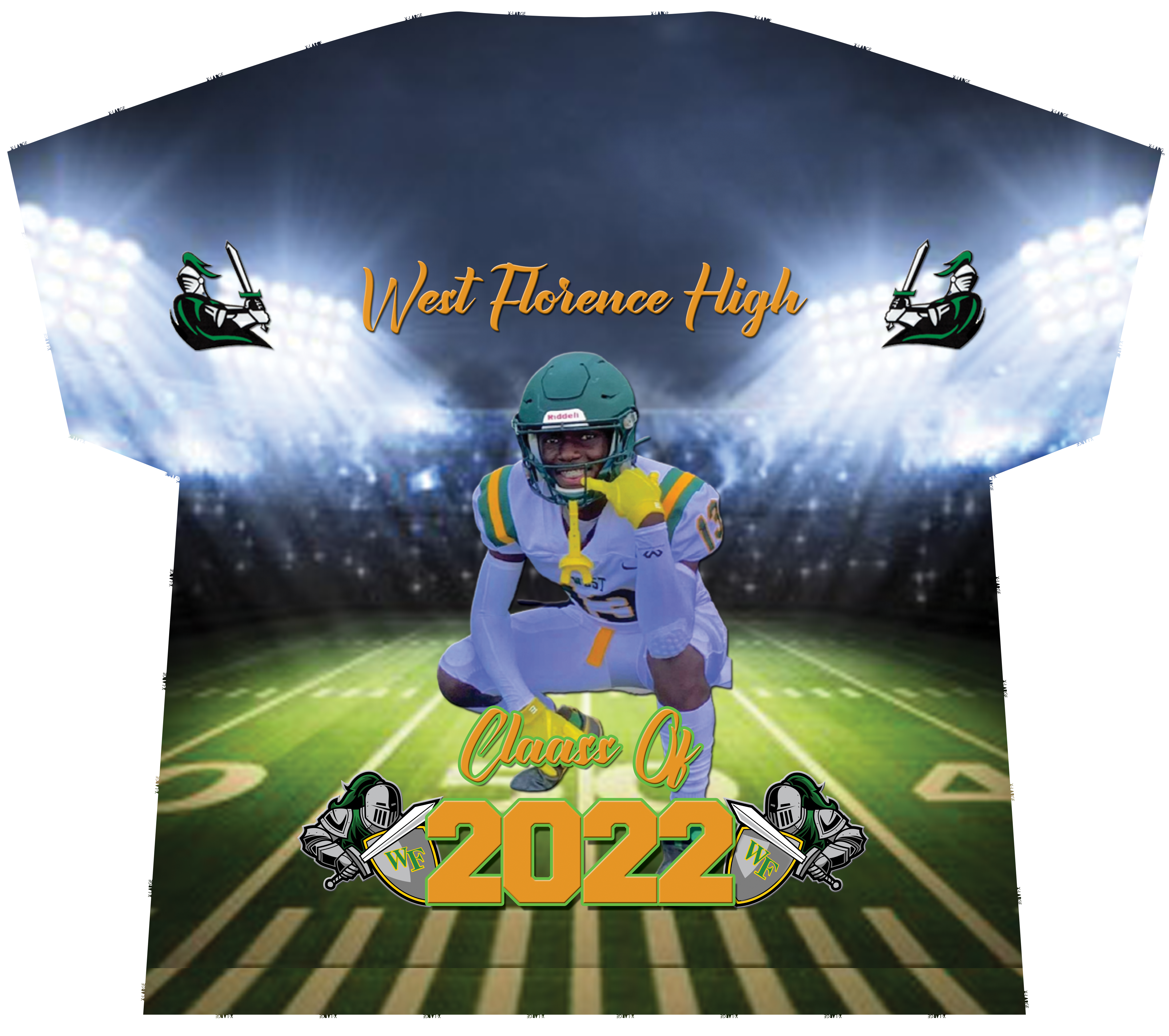 West Florence High Football Graduation T-Shirt