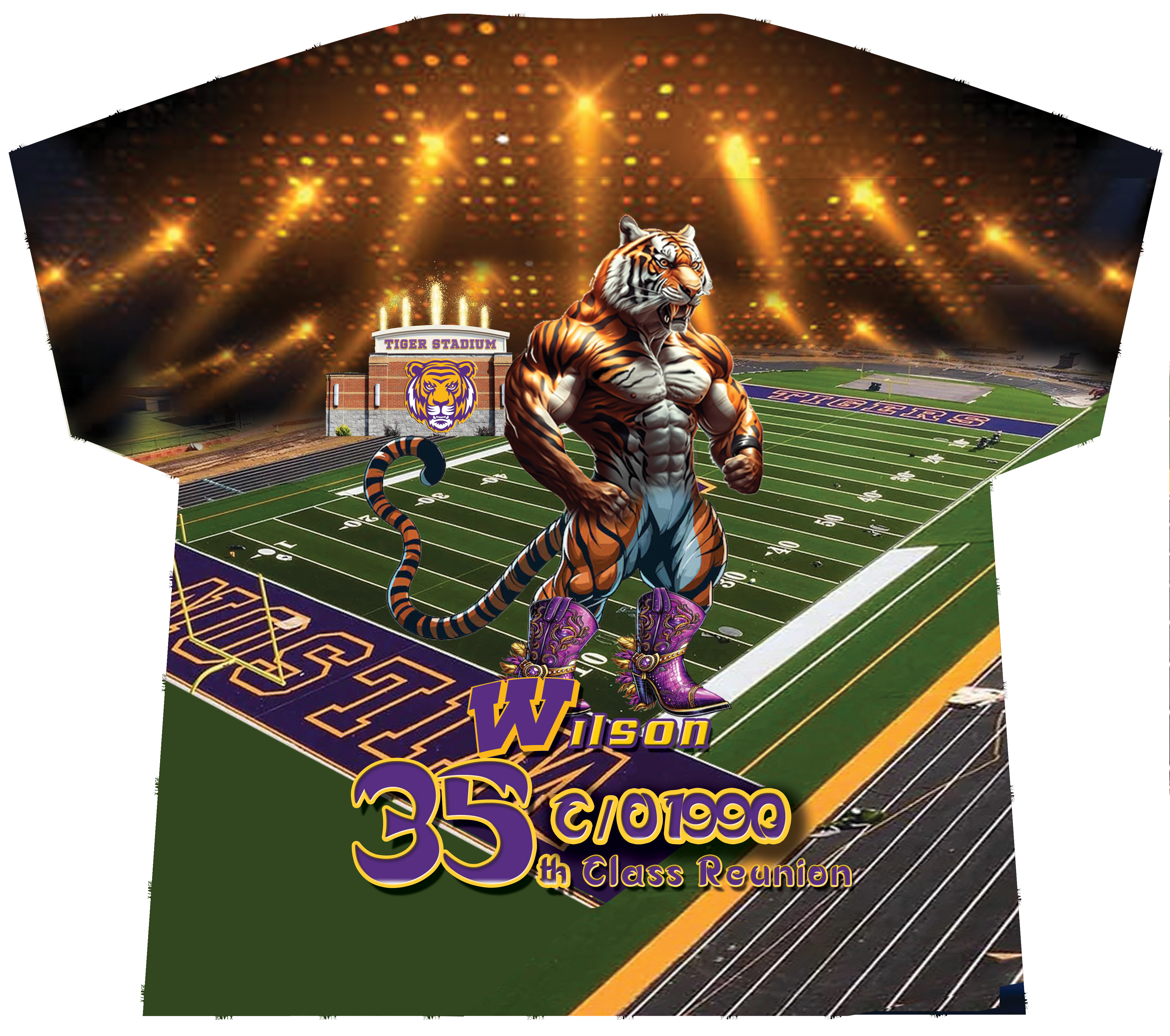 Wilson Tiger Stadium 35th Anniversary T-Shirt
