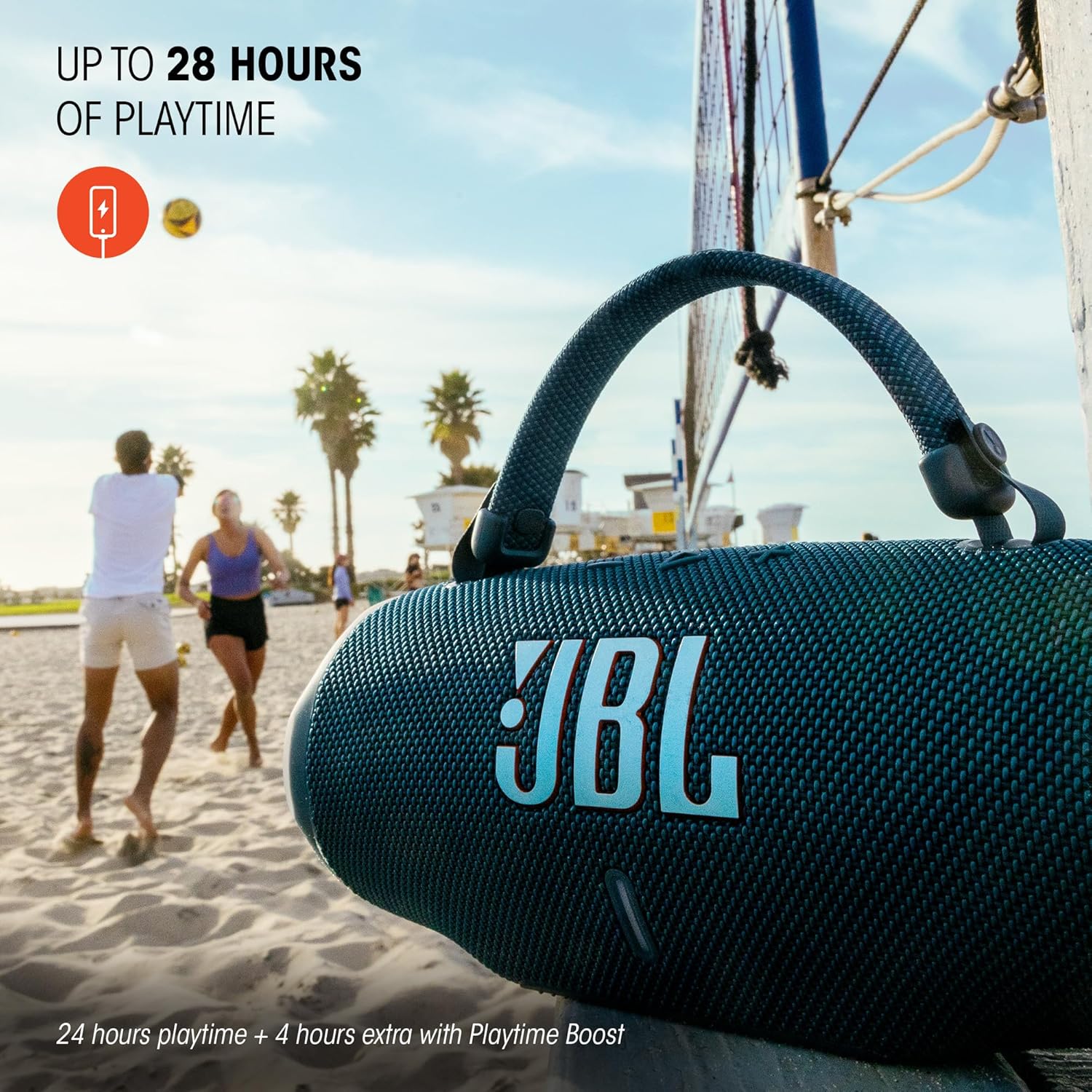  JBL Charge 6 Waterproof Bluetooth Speaker – 28H Playtime, Powerbank & Outdoor Bass 🔊