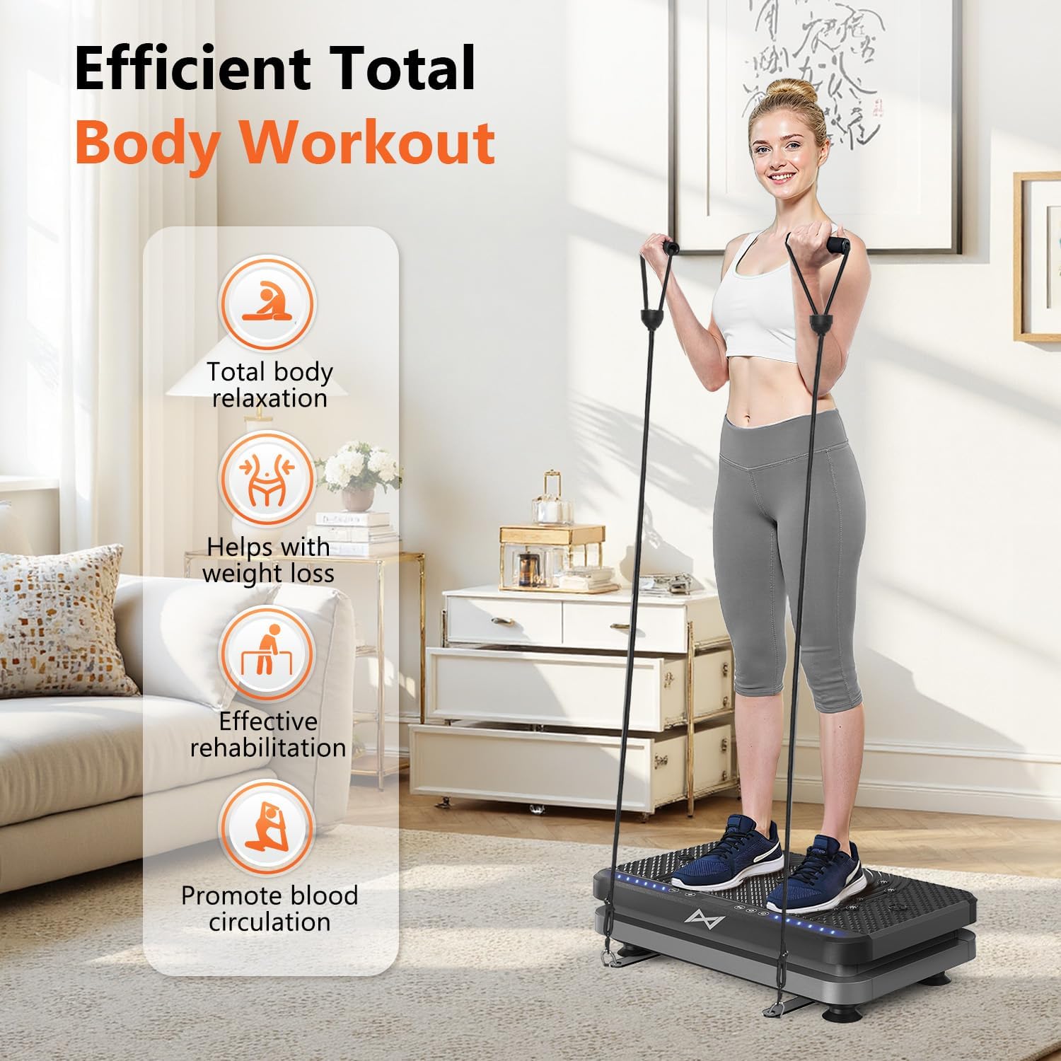 Vibration Plate Exercise Machine for Lymphatic Drainage & Full Body Workouts 💪