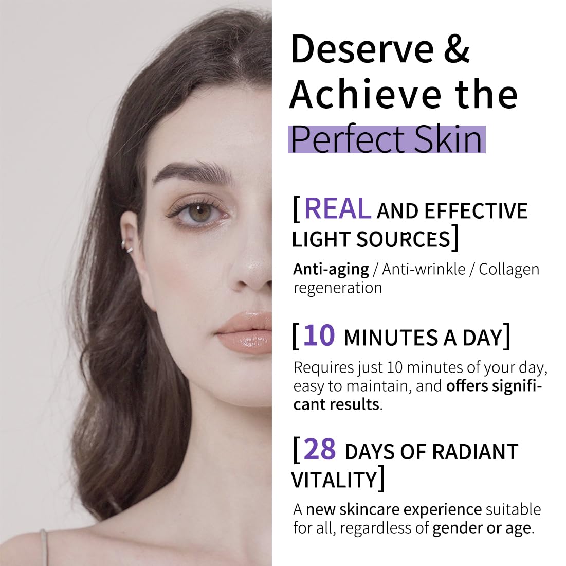 Hime Sama LED Face Mask, 8 Color LED Mask for Face Skin Care - HSA/FSA Eligible