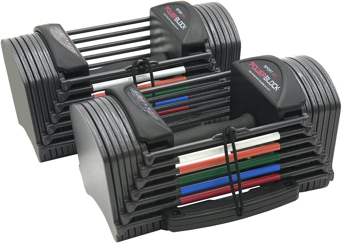 PowerBlock Sport 24 Adjustable Dumbbells – Compact Home Gym Strength Training Set 💪