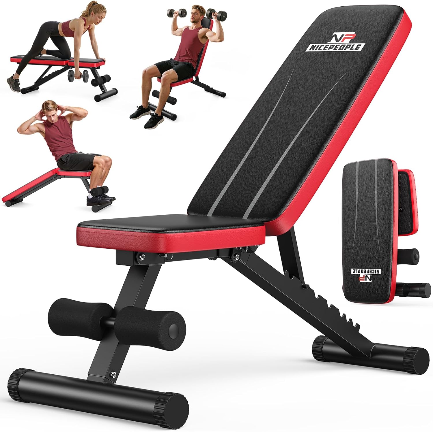 Adjustable Foldable Weight Bench for Home Gym – 660 lb Capacity 💪 Space-Saving Strength Training