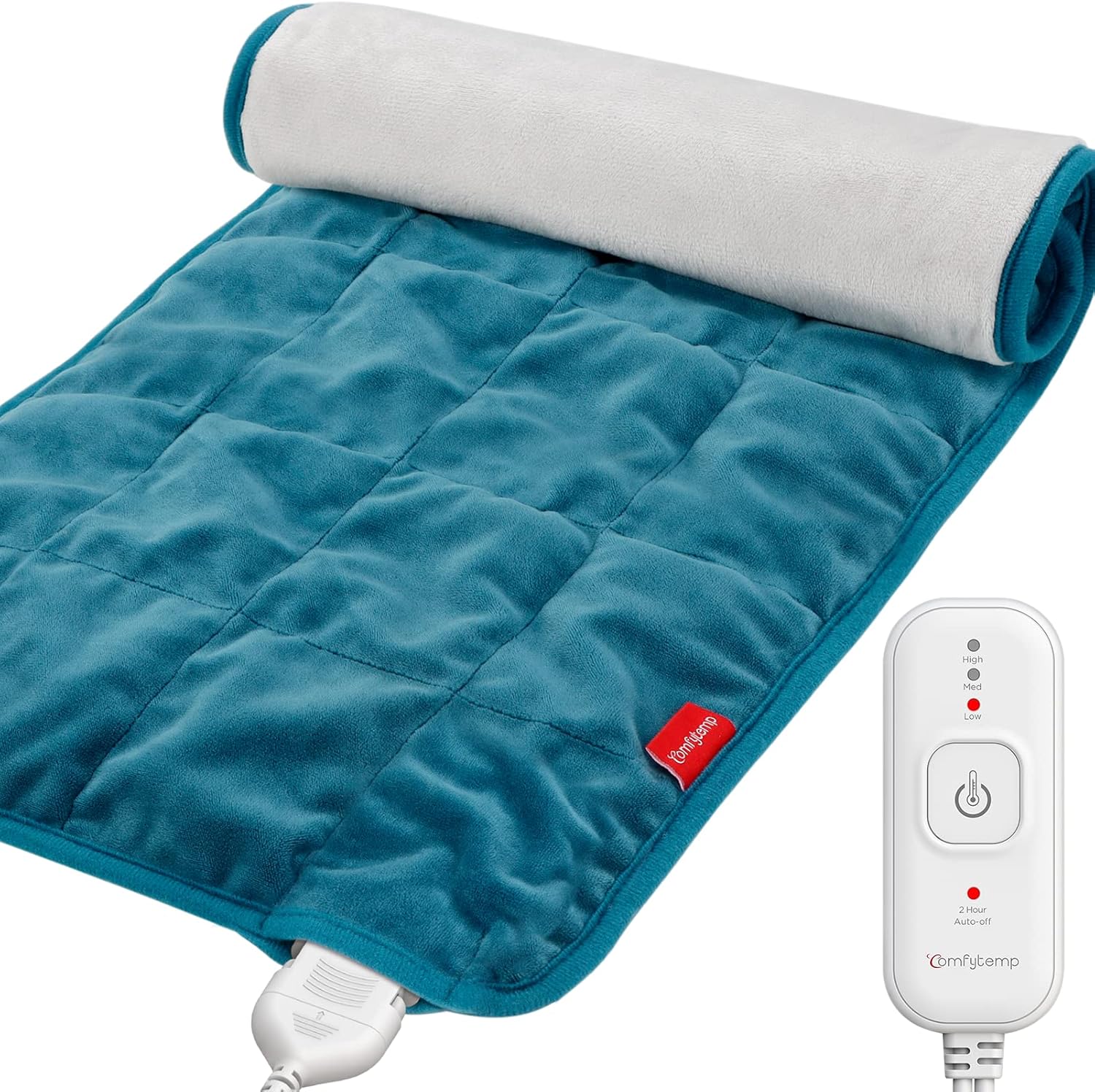 Comfytemp Weighted Heating Pad for Pain Relief 🔥💆‍♀️ - HSA/FSA Eligible 
