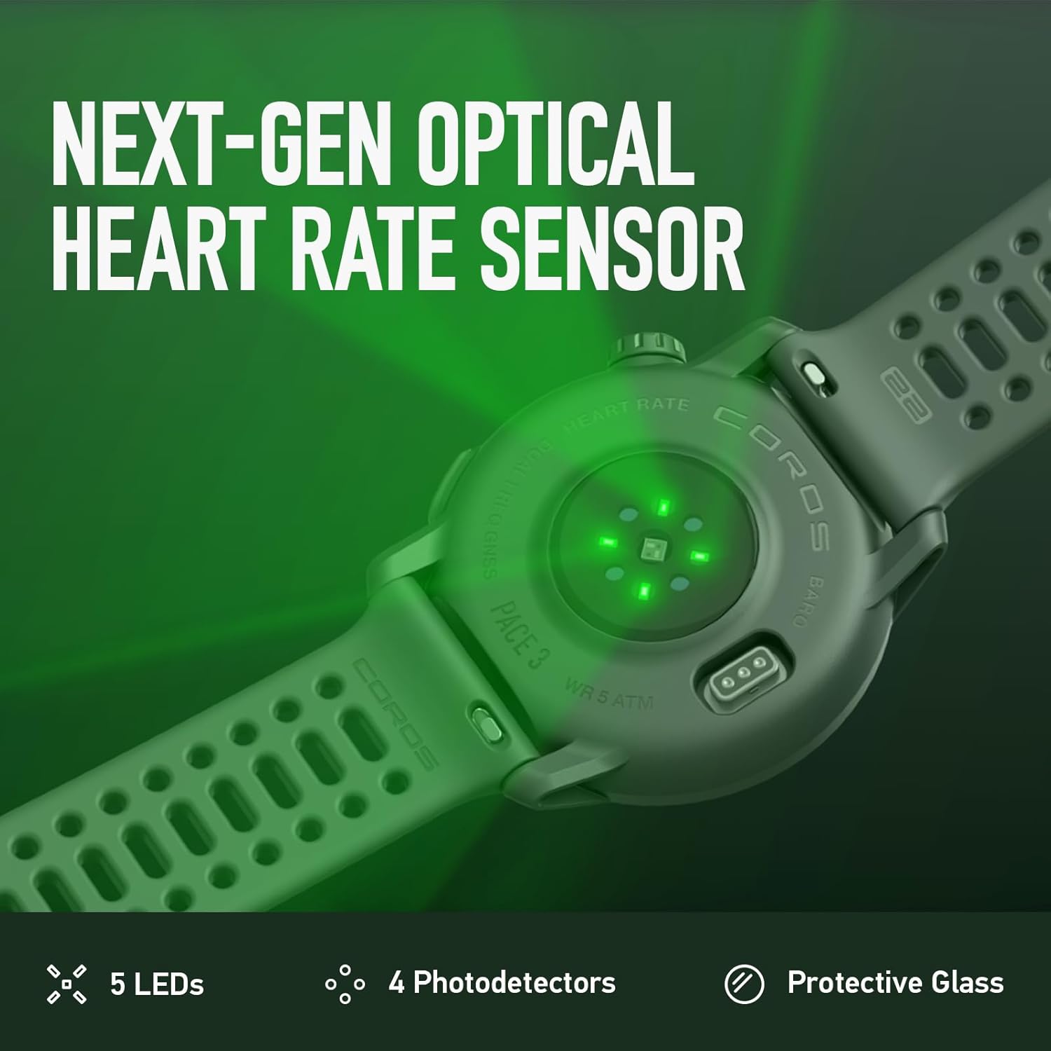 COROS Pace 3 GPS Watch 🏃‍♂️ Lightweight GPS Sport Watch with Heart Rate, Navigation & Long Battery