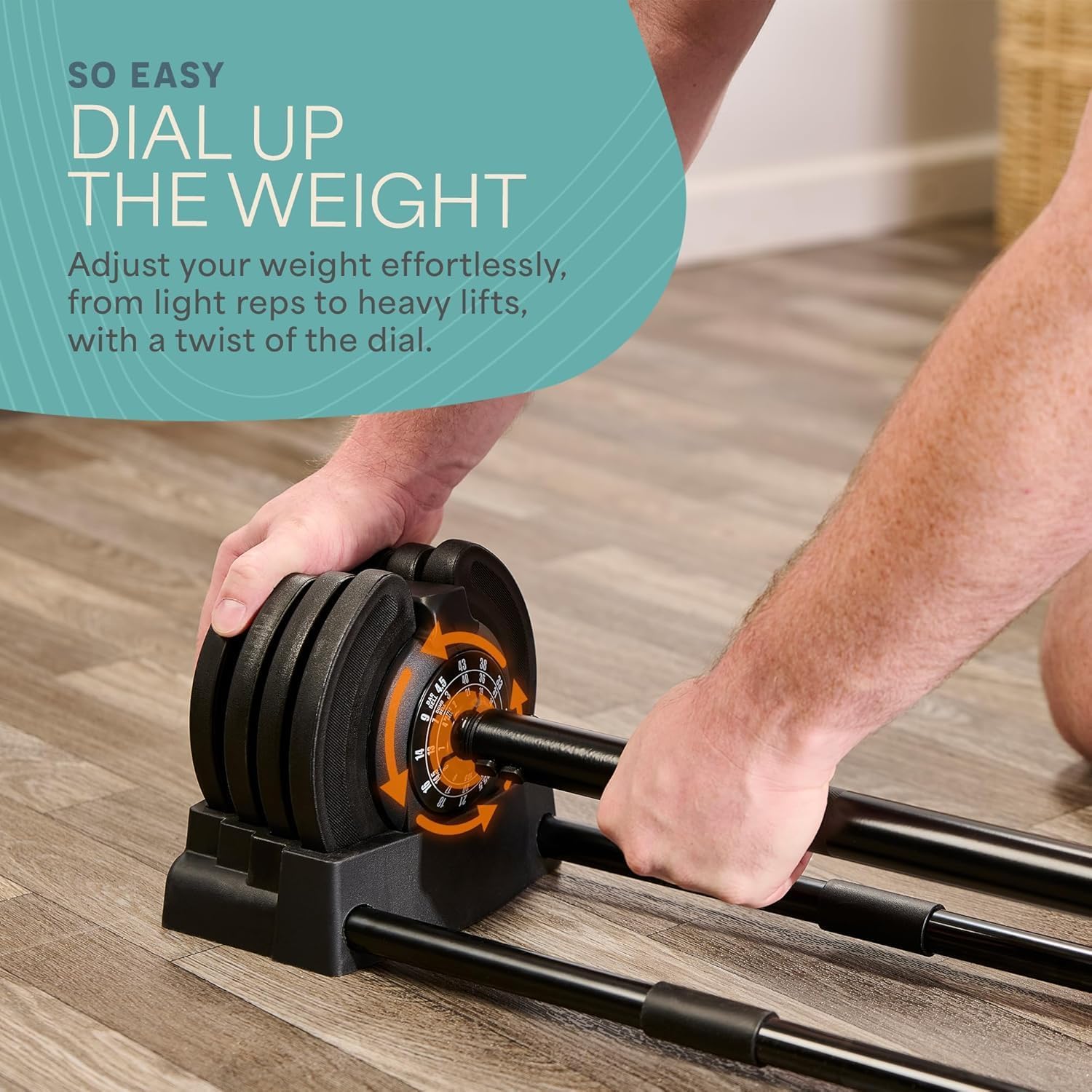 Space-Saving Adjustable Weights for Home Fitness Workouts