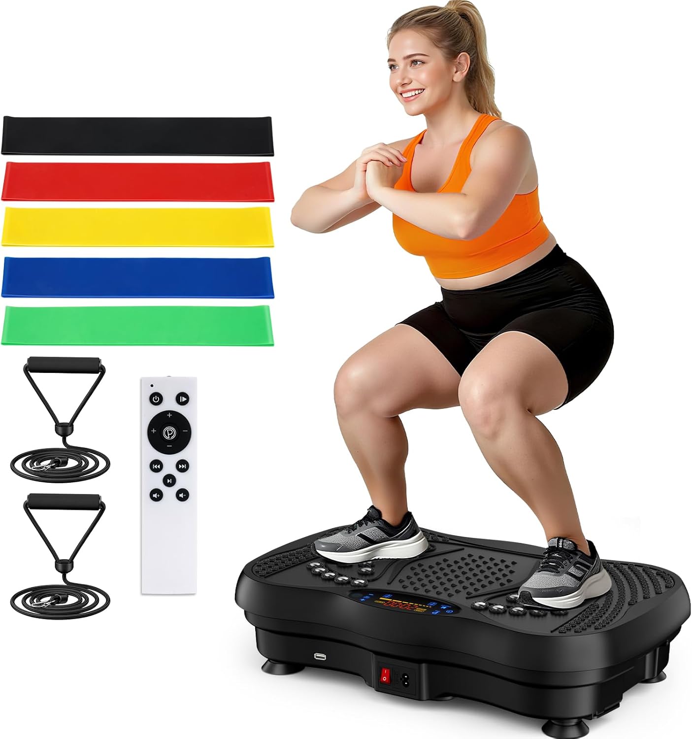 130-Level Vibration Plate Exercise Machine for Full-Body Workouts & Fat Burn 💪⚡