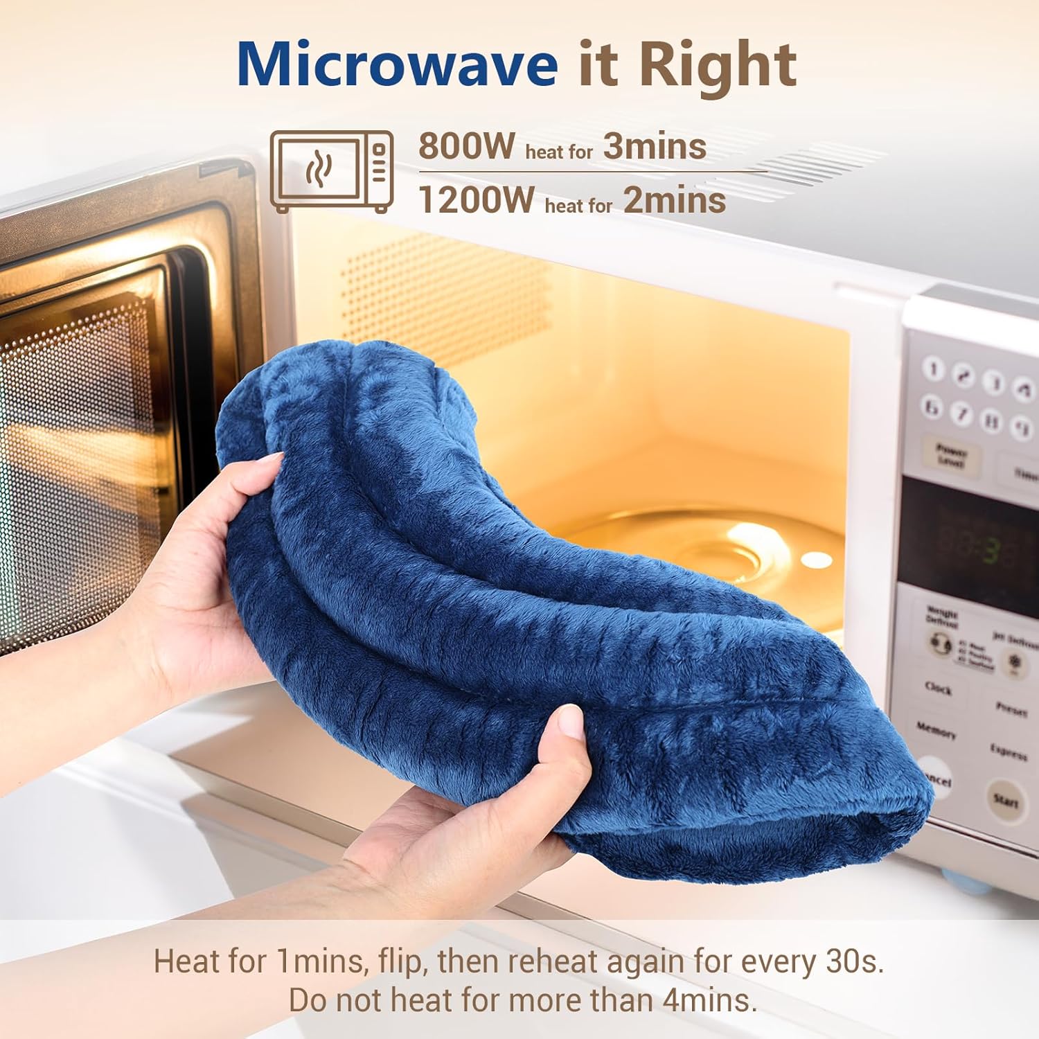 Comfytemp Microwavable Neck & Shoulder Heating Pad for Pain Relief 🔥💆‍♂️ - HSA/FSA Eligible 