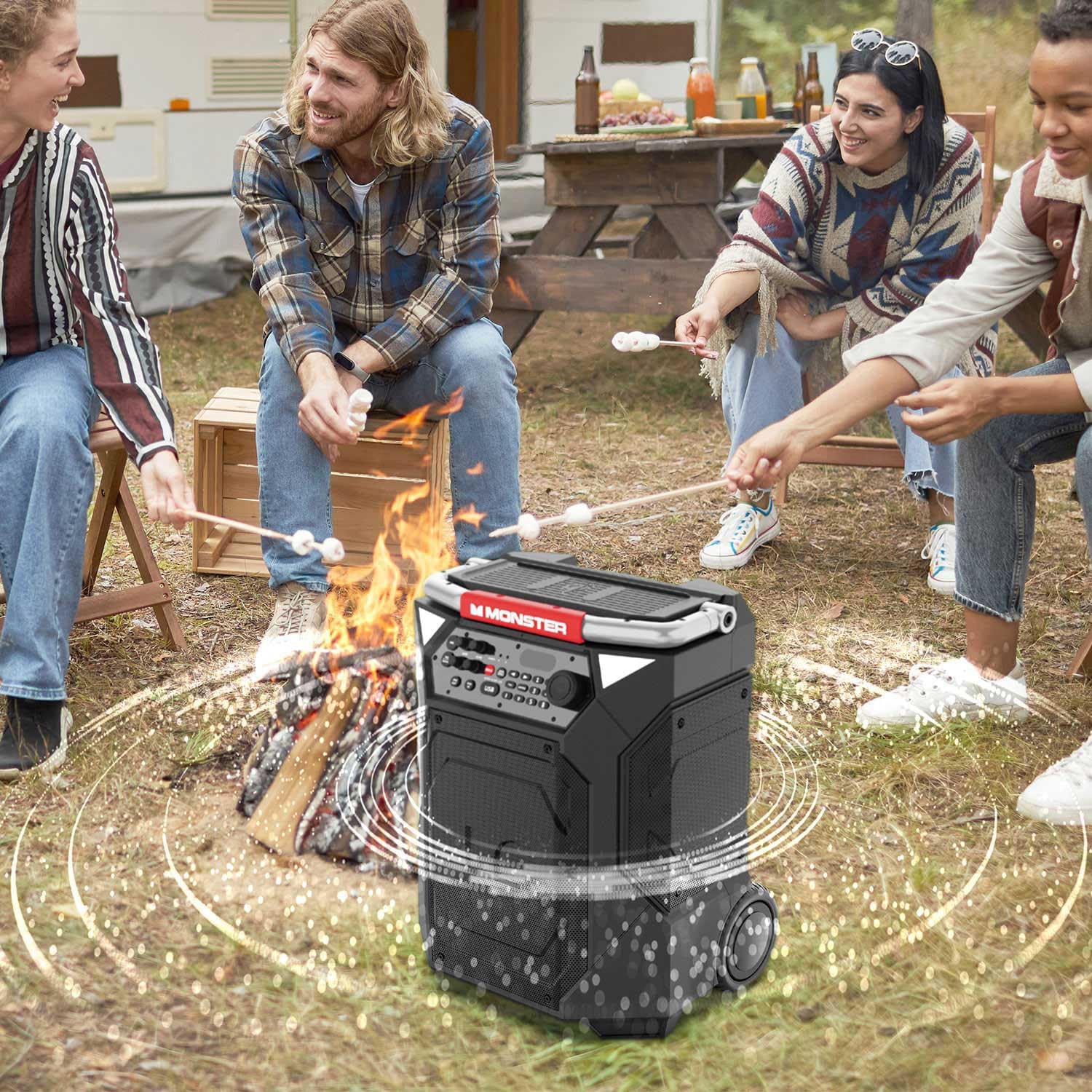 Monster Rockin’ Roller 360 Portable Bluetooth Speaker – 240W Outdoor Party Sound System 🔊